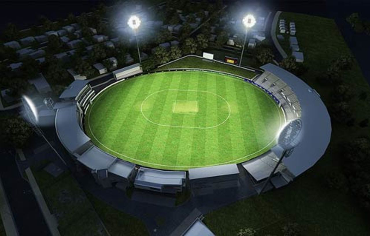 How the lights at Bellerive Oval could look, September 23, 2008