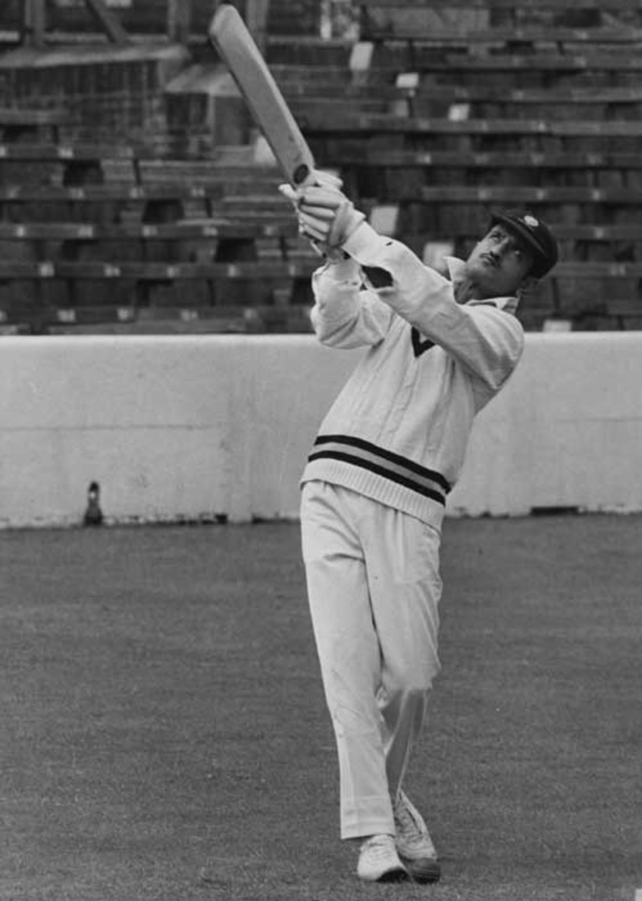 Ajit Wadekar bats at The Oval in 1971

