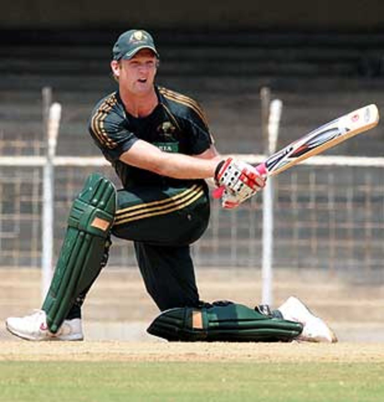 Cameron White on the offensive, India A v Australia A, tri-series final, Chennai, September 26, 2008
