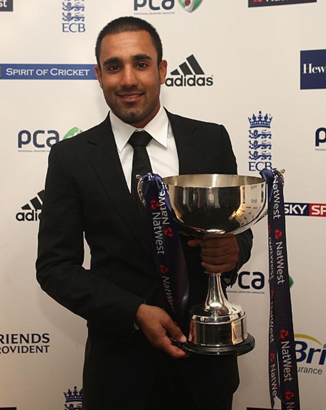Ravi Bopara was the Young Player of the Year, Professional Cricketers' Association awards, London, September 29, 2008