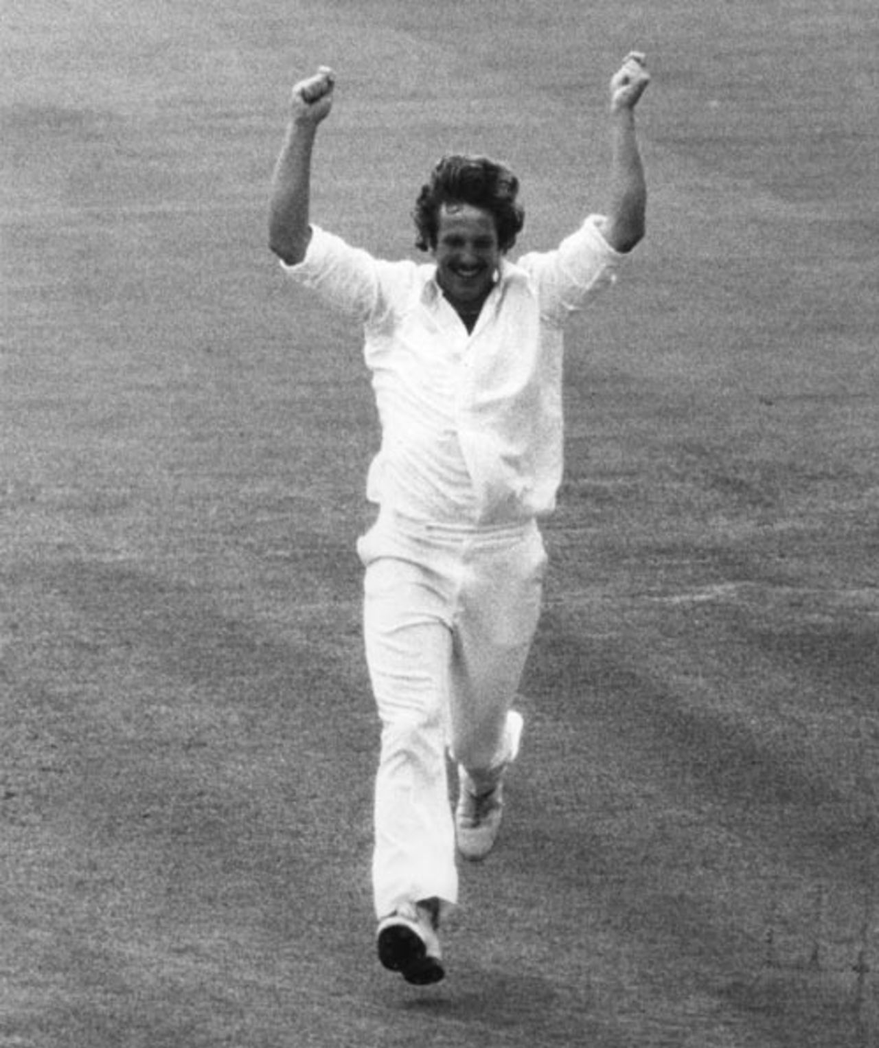 Ian Botham is delighted at getting his 100th Test wicket, England v India, 2nd Test, Lord's, August 6, 1979