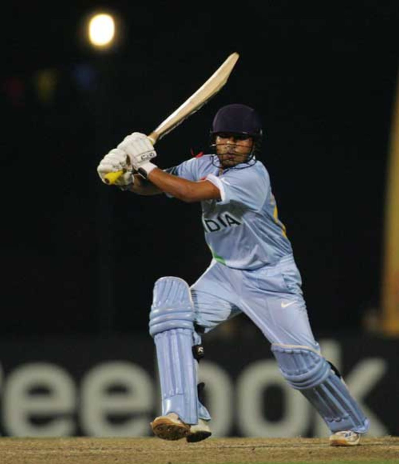 Shreevats Goswami bats, India v New Zealand, Under-19 World Cup, Malaysia