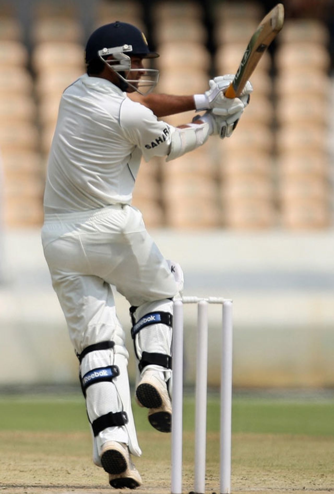 Piyush Chawla provided another demonstration of his skills with the bat, Indian Board President's XI v Australians, Hyderabad, 2nd day, October 3, 2008