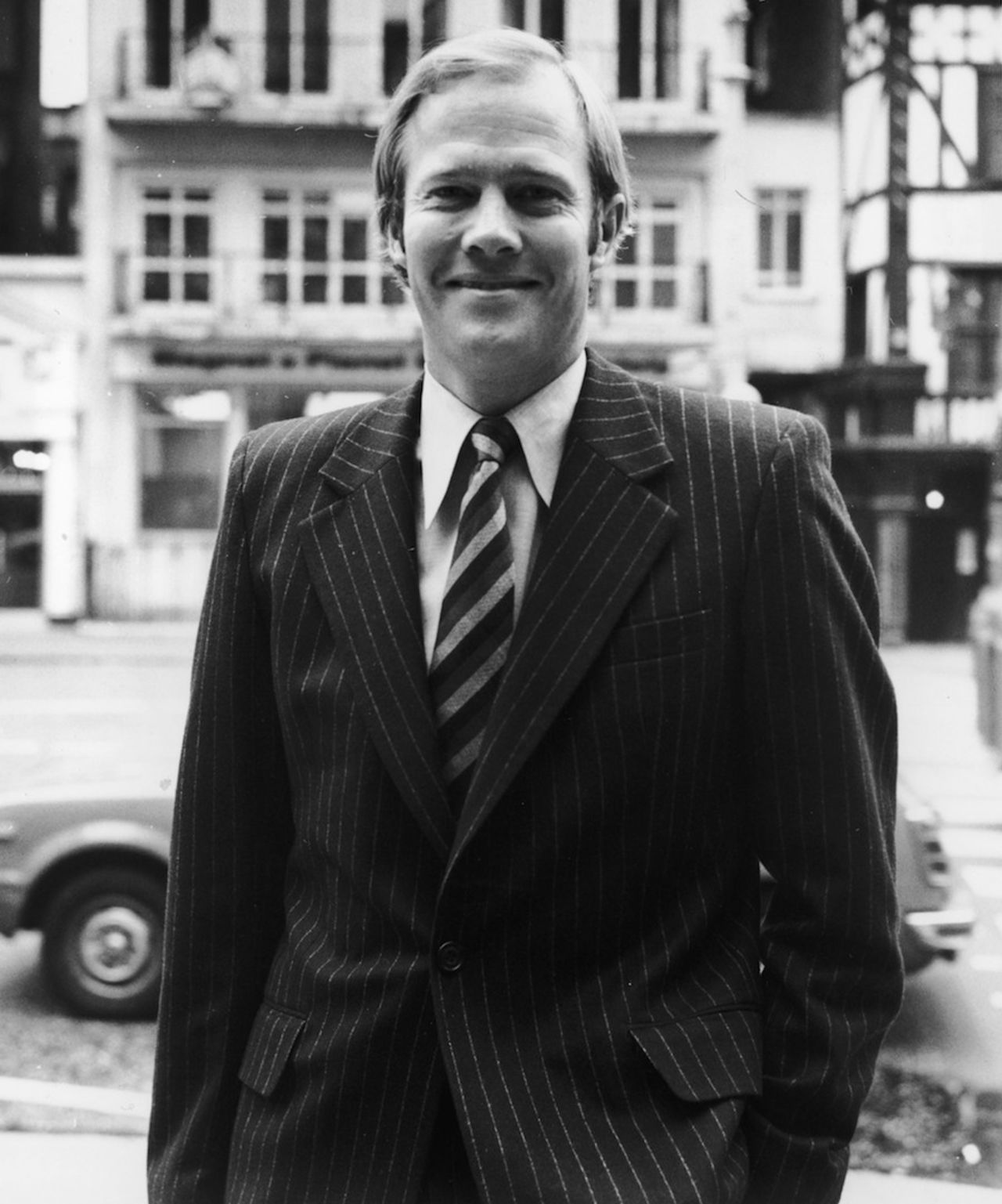 Tony Greig at the High Court during the Packer case, September 30, 1977