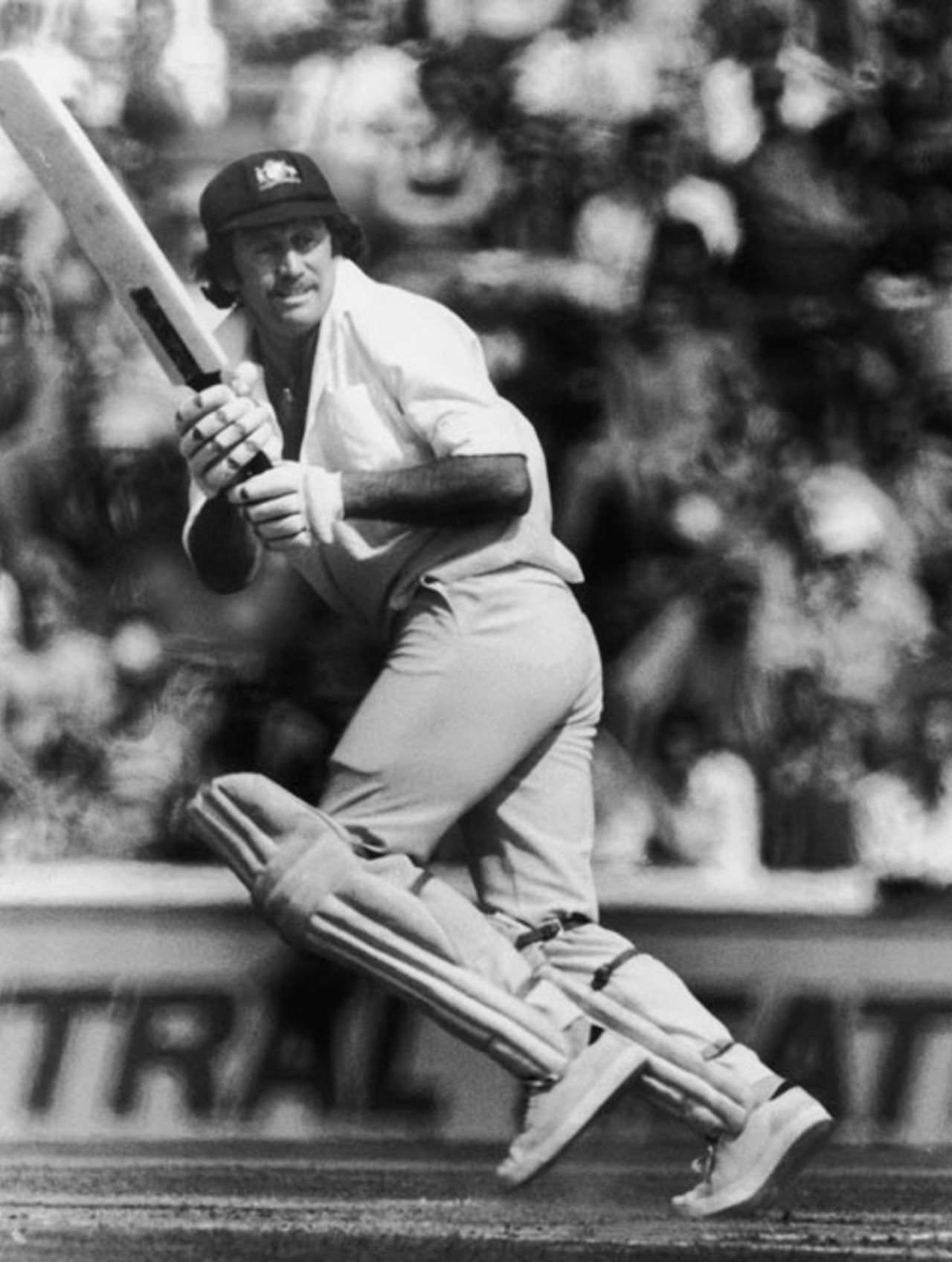 Ian Chappell places it fine down the leg side, England v Australia, 4th Test, The Oval, August 28, 1975