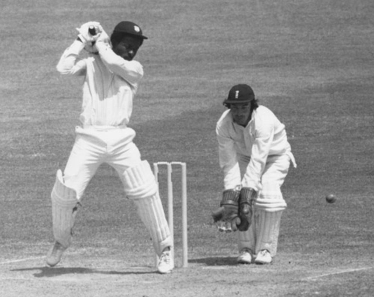 Roy Fredericks hits out on his way to a century, England v West Indies, 2nd Test, Lord's, June 22, 1976