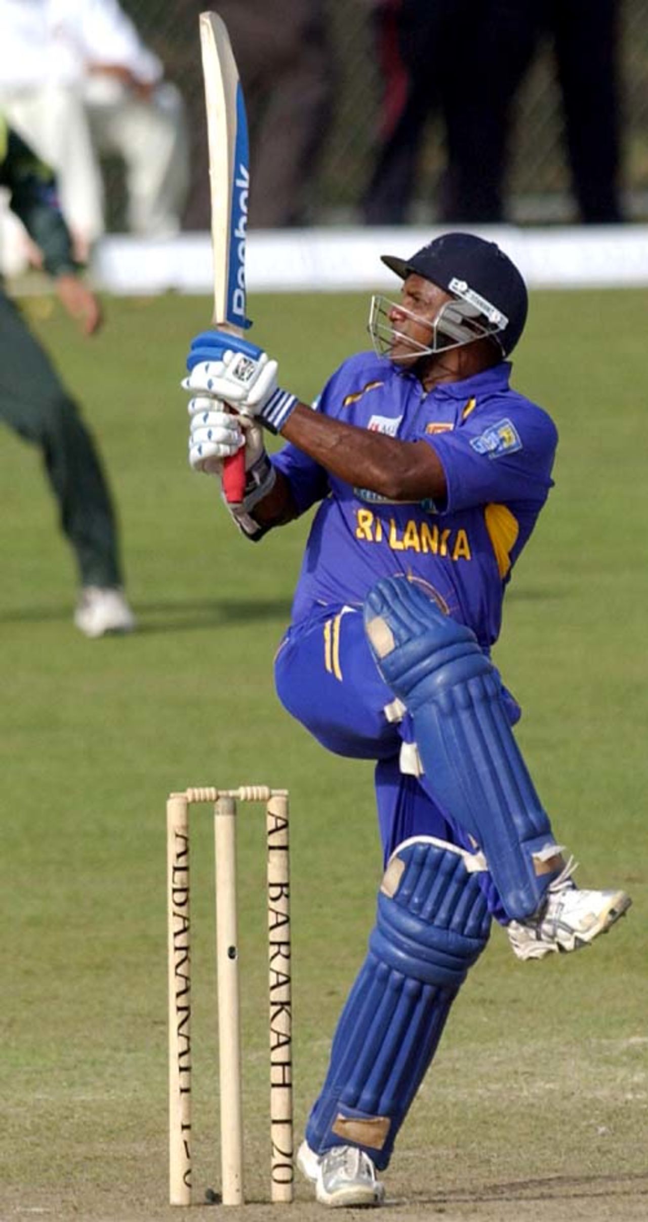 Sanath Jayasuriya plays one off his hips, Pakistan v Sri Lanka, T20 Canada final, King City, October 13, 2008 