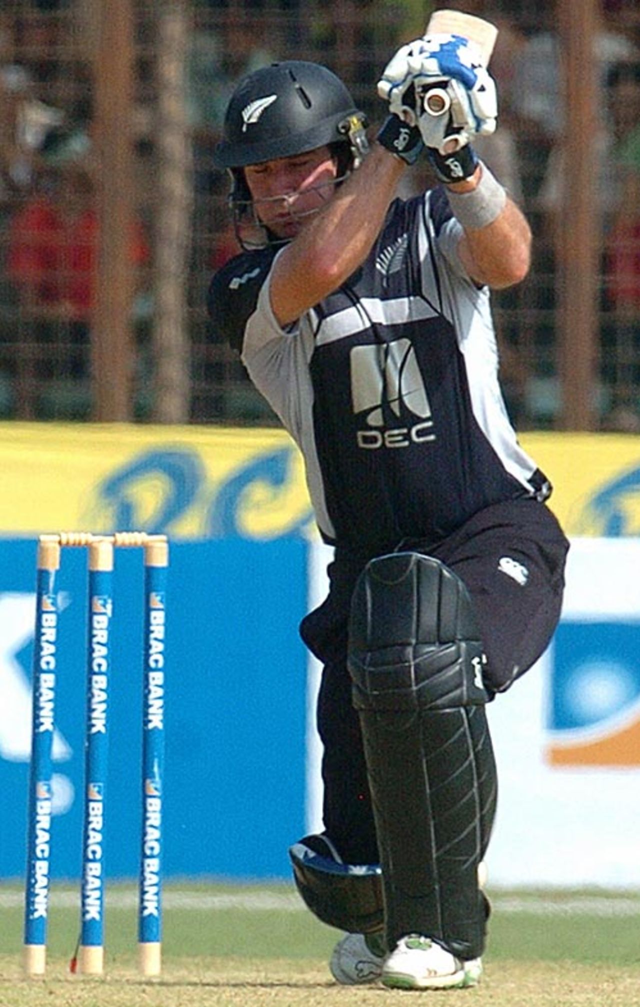 Jamie How drives on the up, Bangladesh v New Zealand, 3rd ODI, Chittagong, October 14, 2008