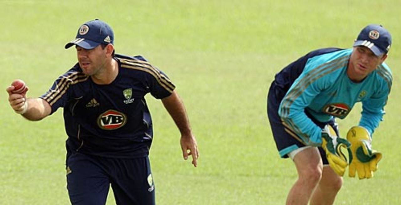 Ricky Ponting takes a catch, Mohali, October 16, 2008