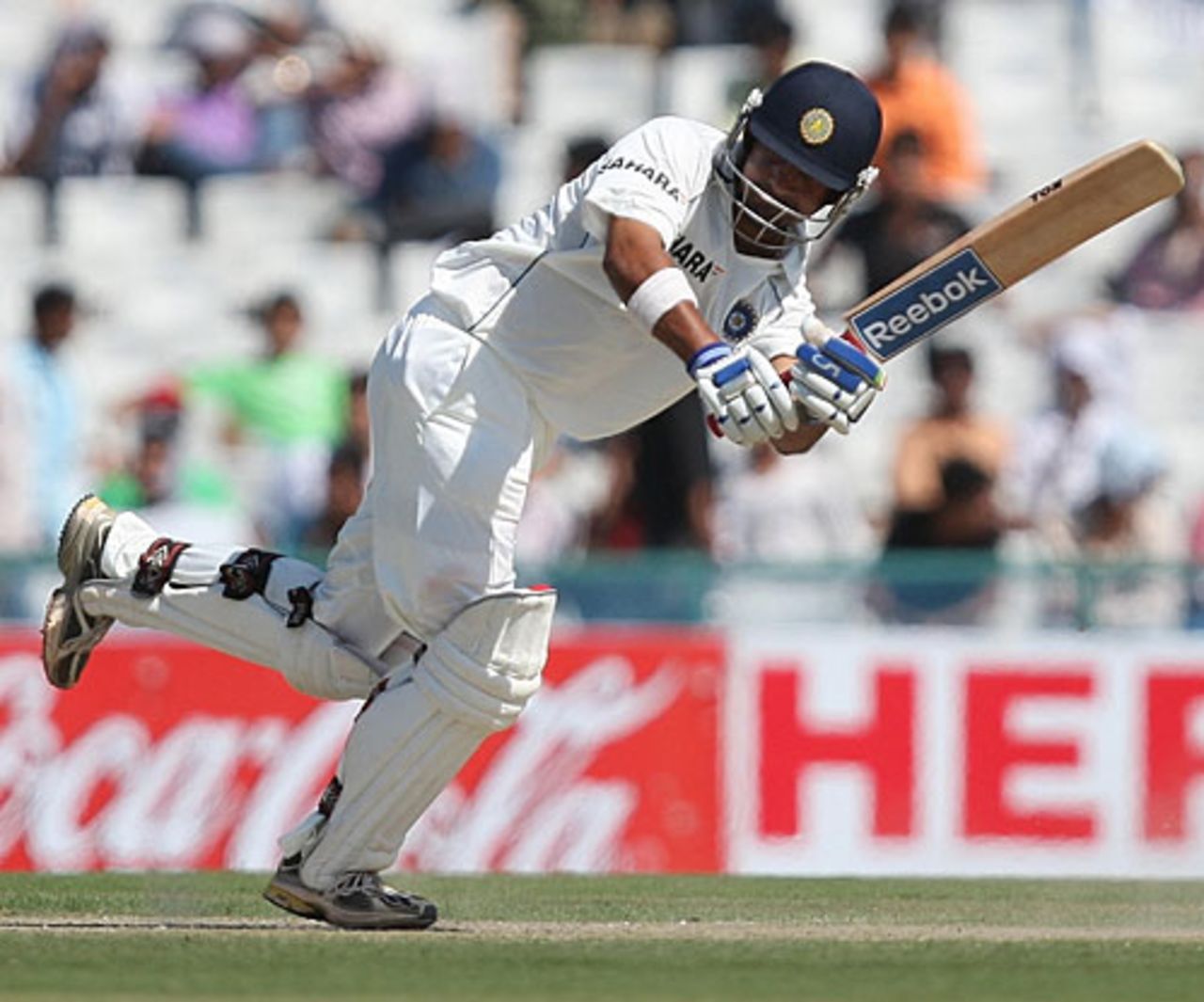 Gautam Gambhir flicks to leg side, India v Australia, 2nd Test, Mohali, 1st day, October 17, 2008