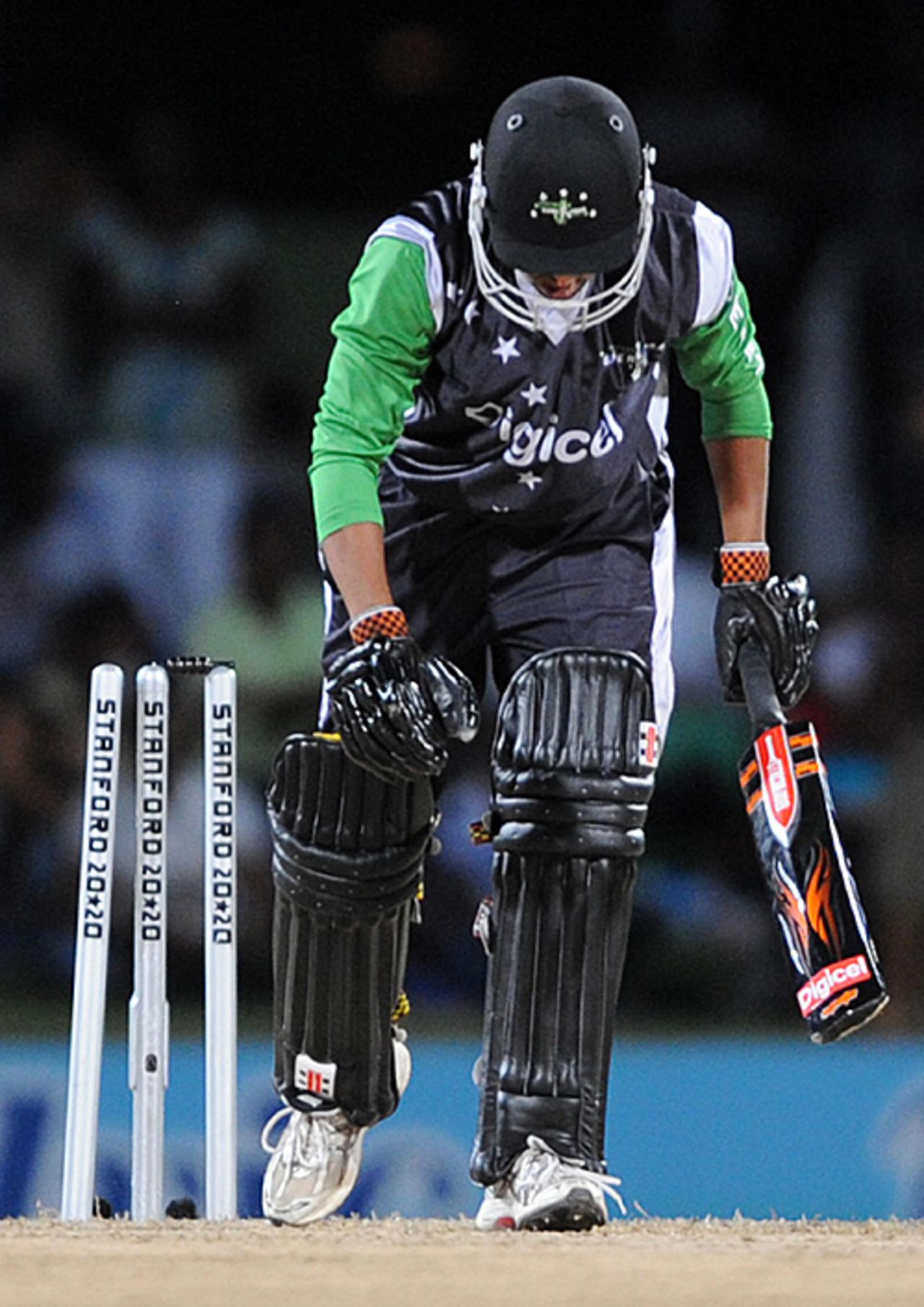 Ramnaresh Sarwan is clean bowled by Samuel Badree | ESPNcricinfo.com