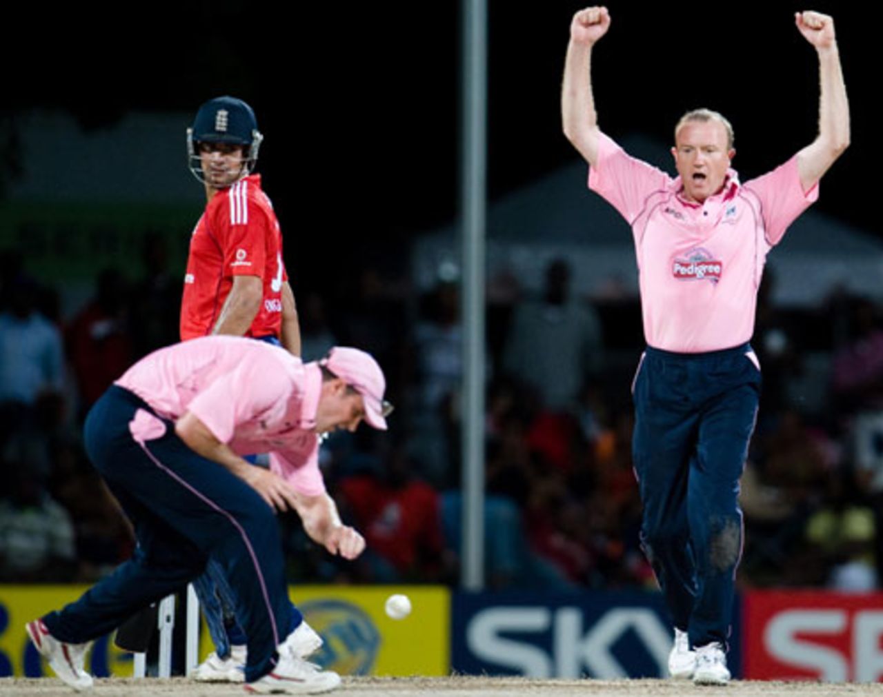 Andrew Strauss drops quite possibly the easiest chance he will ever have to reprieve Andrew Flintoff, England v Middlesex, Antigua, October 26, 2008