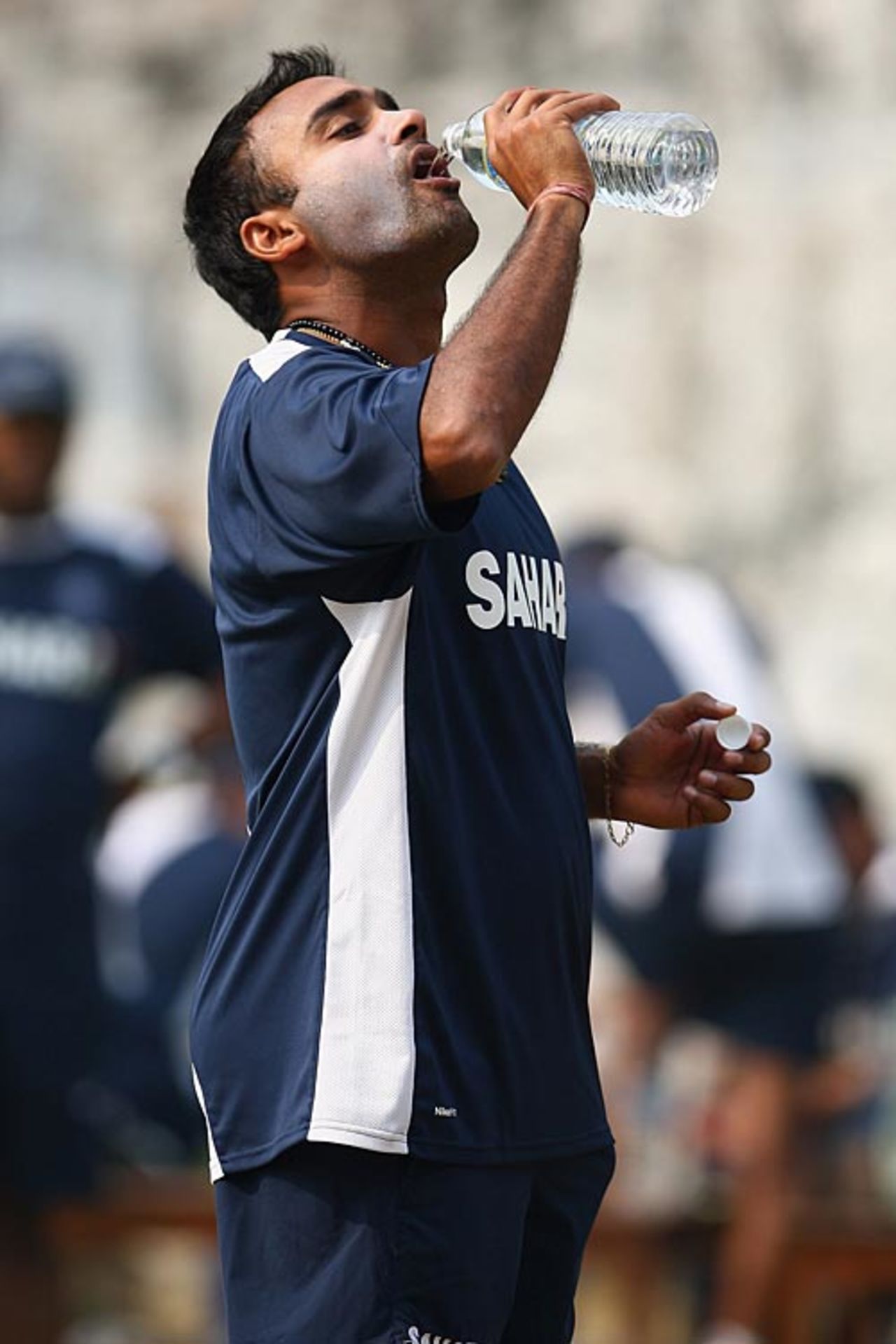 Amit Mishra drinks some water, Delhi, October 28, 2008