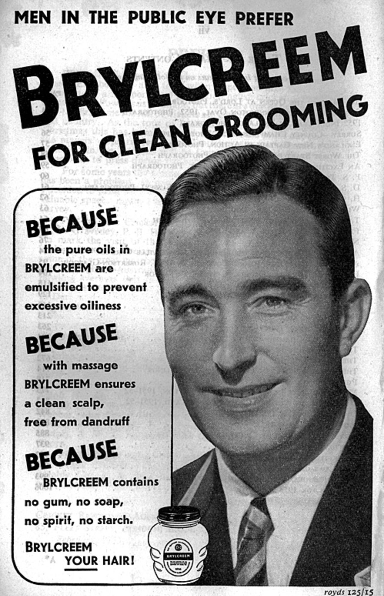 Denis Compton, the face of Brylcreem after the war