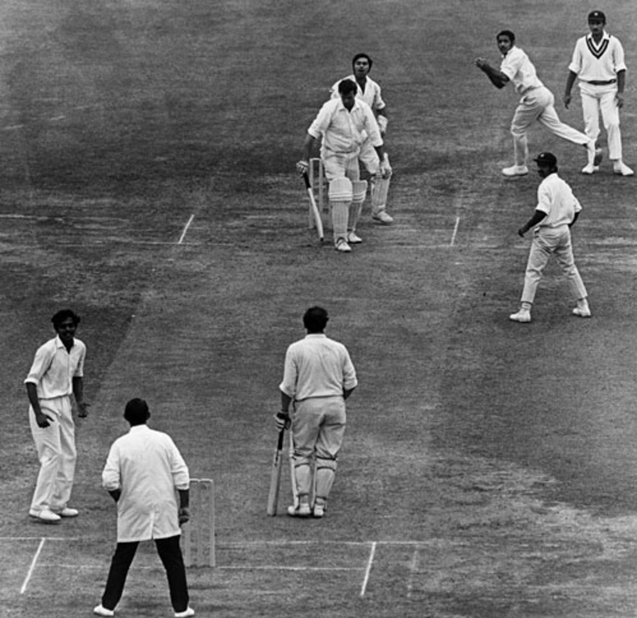 John Price is caught by Abid Ali off Srinivas Venkataraghavan for a duck, England v India, 1st Test, Lord's, 5th day, July 27, 1971
