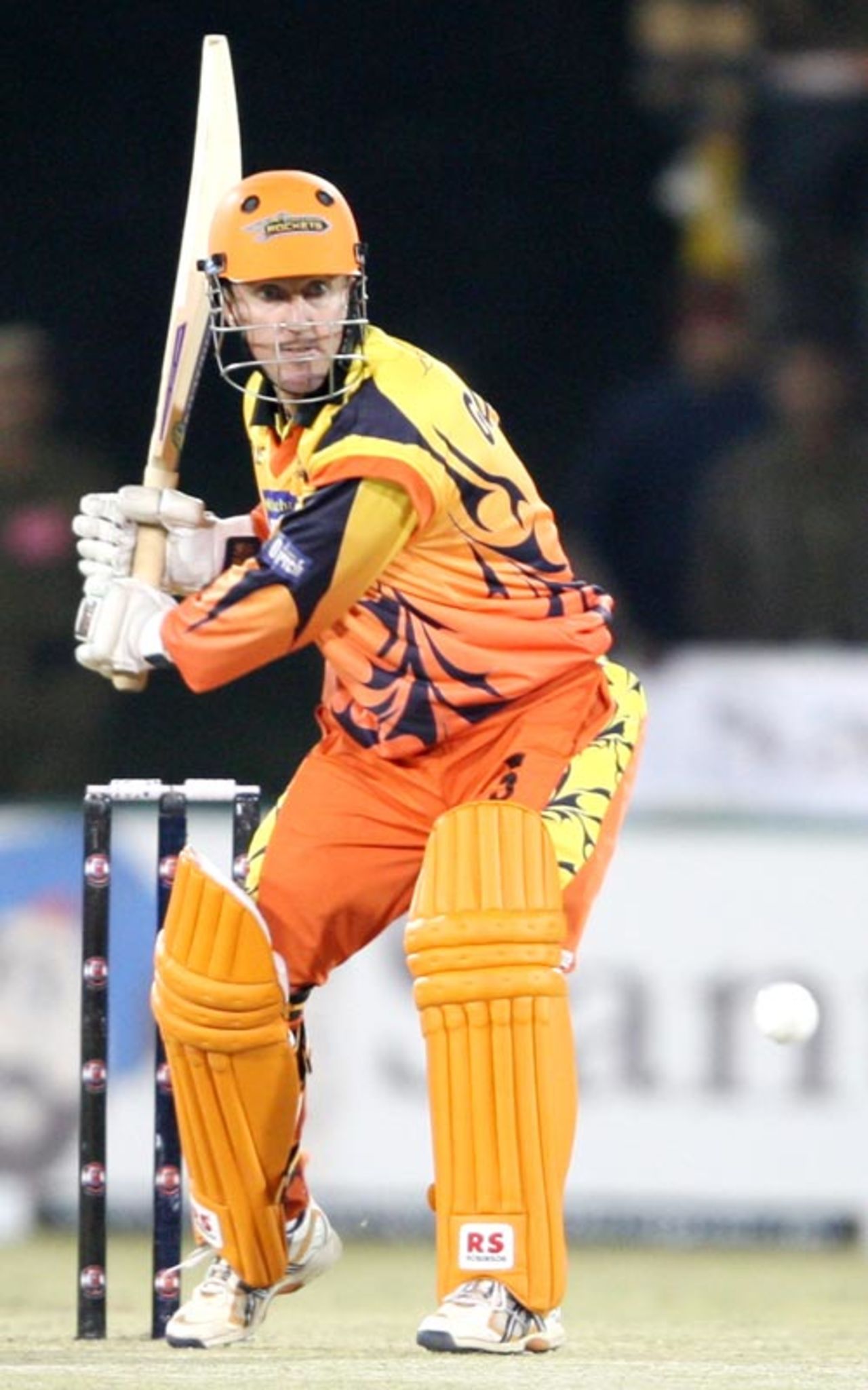 Murray Goodwin made his third half-century of the tournament, Ahmedabad Rockets v Dhaka Warriors, ICL, Panchkula, November 3, 2008