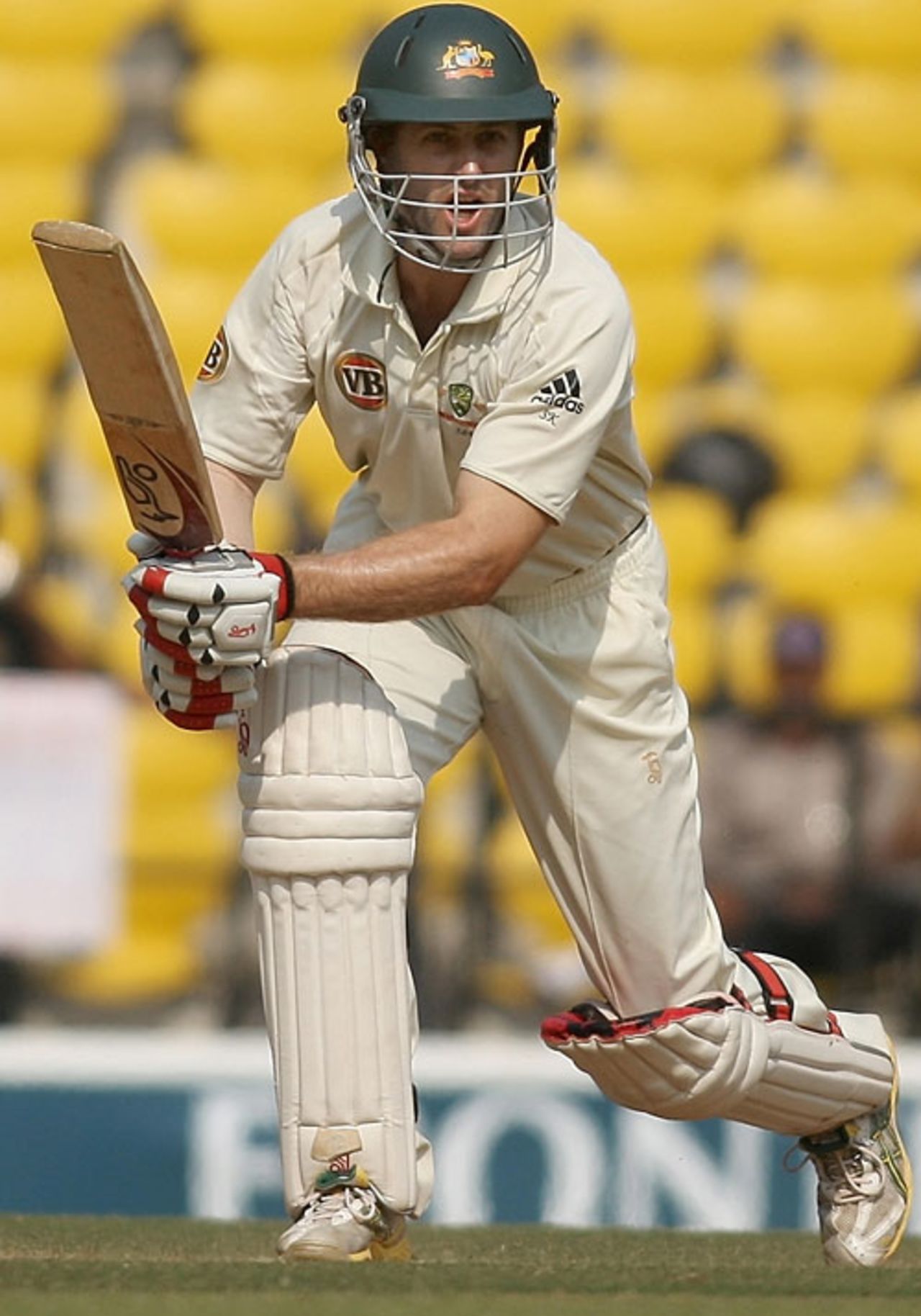 Simon Katich calls for a run, India v Australia, 4th Test, Nagpur, 3nd day, November 8, 2008