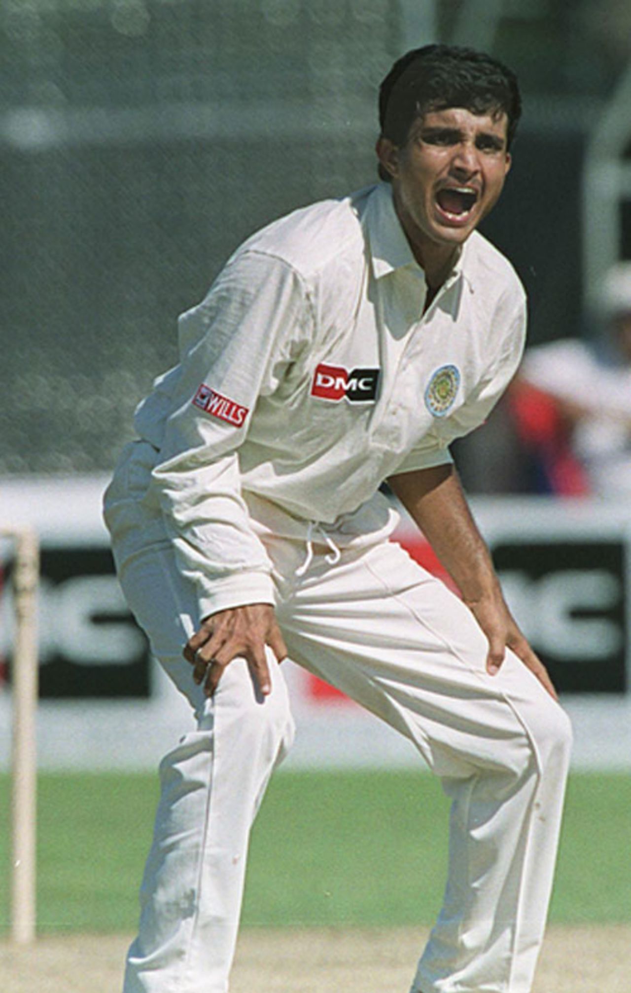 Sourav Ganguly appeals, India v West Indies, 2nd ODI, Toronto, September 12, 1999