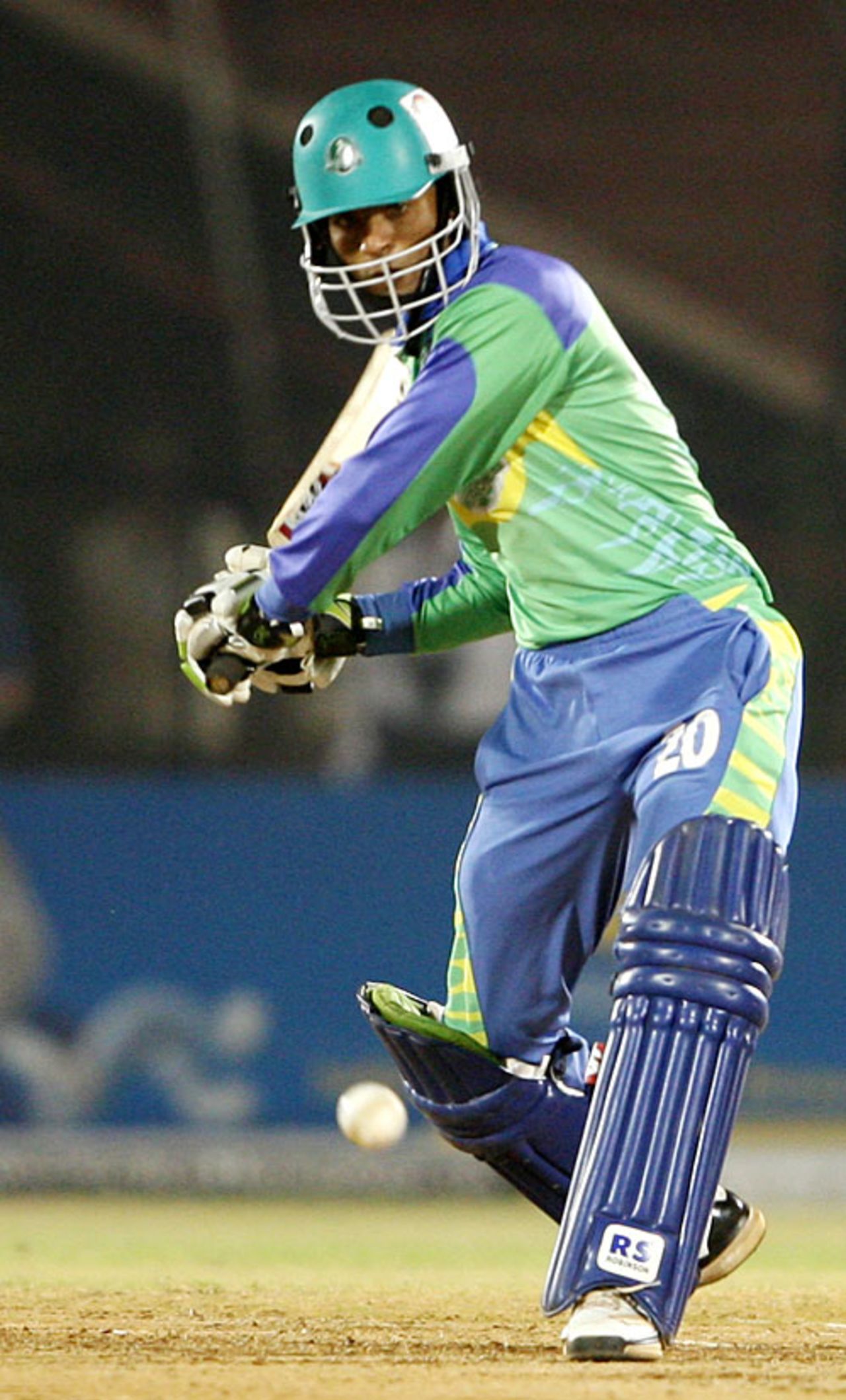 Ibrahim Khaleel scored 45 off 25 balls, Hyderabad Heroes v Lahore Badshahs, 3rd final, ICL, Ahmedabad, November 16, 2008