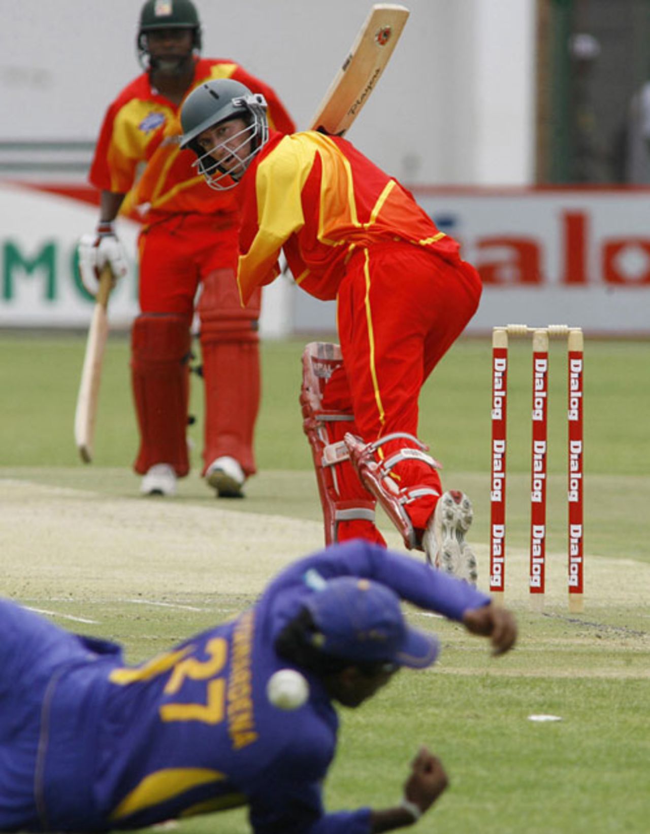 Sean Williams edges through the slips, Zimbabwe v Sri Lanka, 2nd ODI, Harare, November 22, 2008