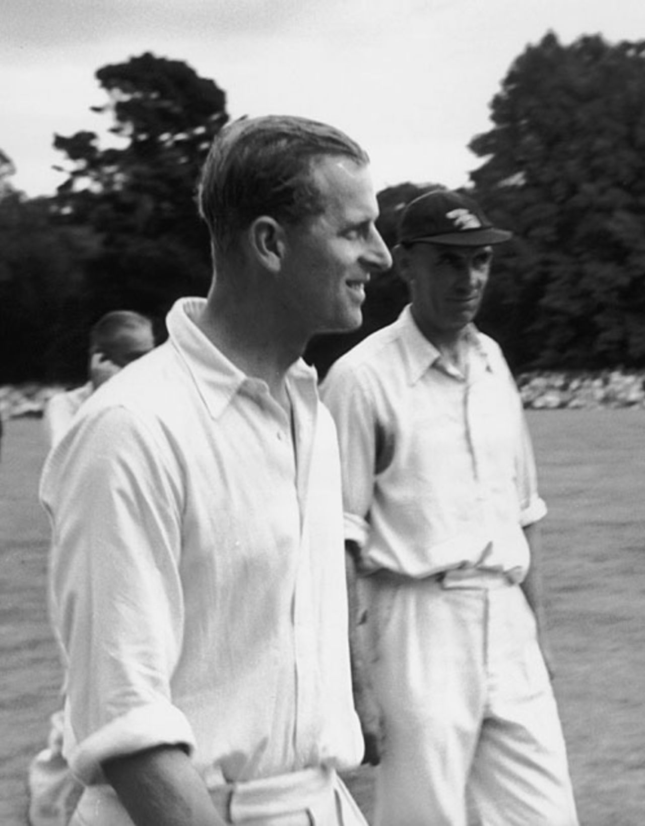 Prince Philip plays a charity match, August 1, 1953