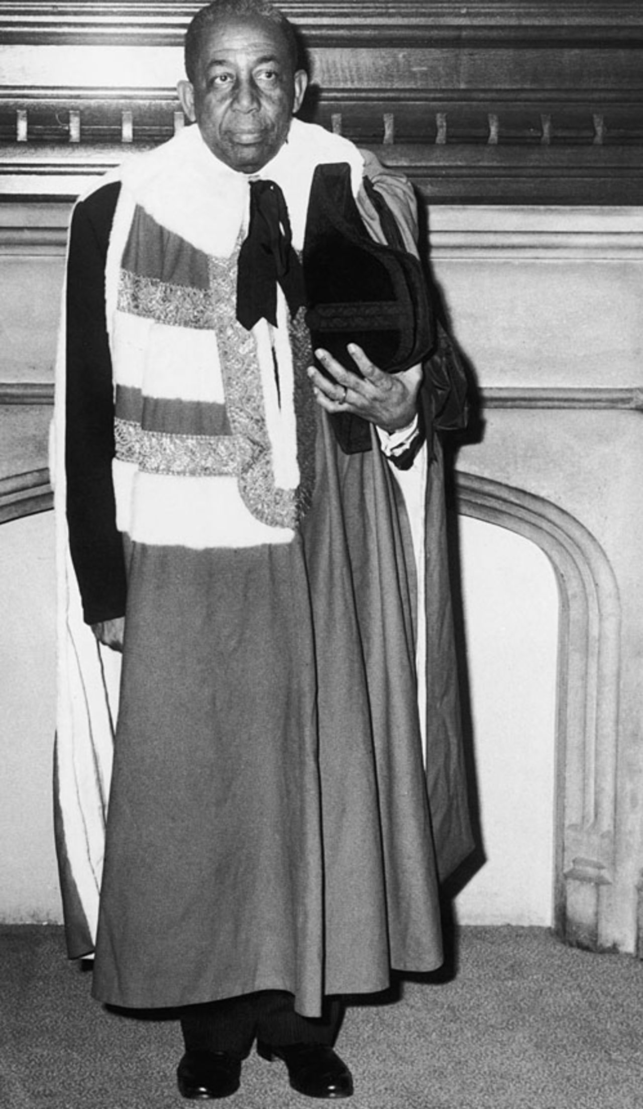 Learie Constantine is introduced at Lords as Britain's first black peer, London, 1969