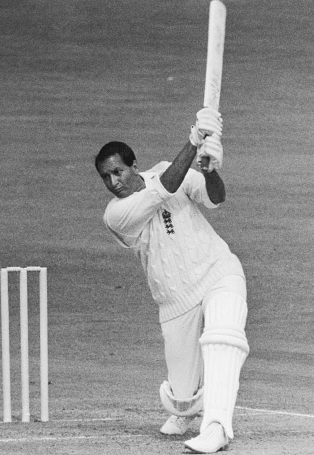 Basil D'Oliveira drives on his way to 158, England v Australia, 5th Test, The Oval, 2nd day, August 23, 1968