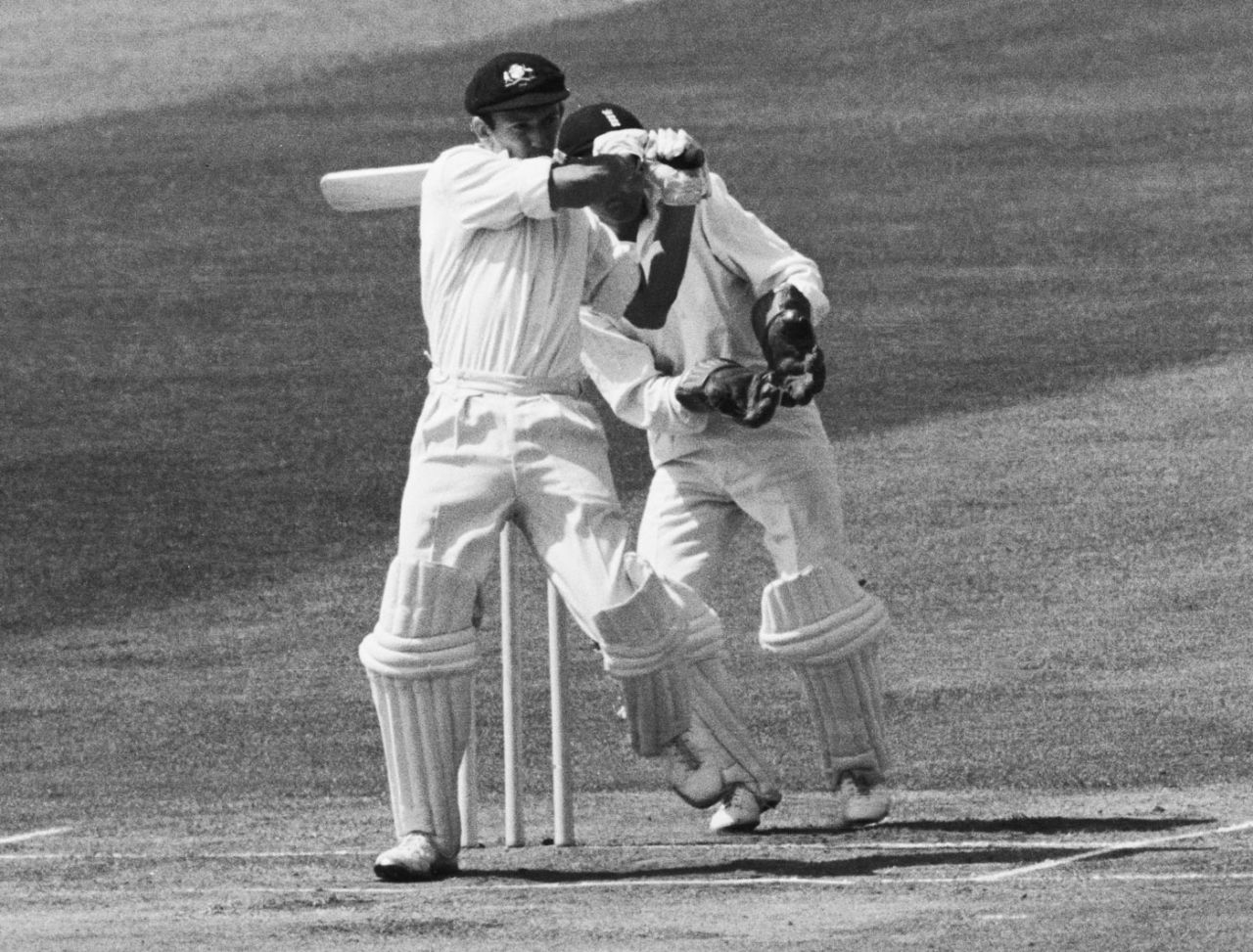 Doug Walters pulls during his innings of 86, England v Australia, 1st Test, Manchester, 4th day, June 10, 1968