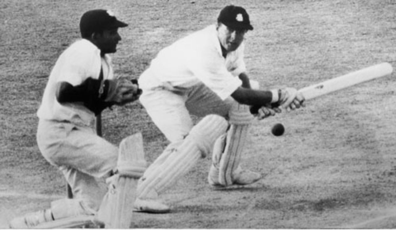 Geoff Boycott cuts, West Indies v England, 4th Test, Port of Spain, 5th day, March 19, 1968