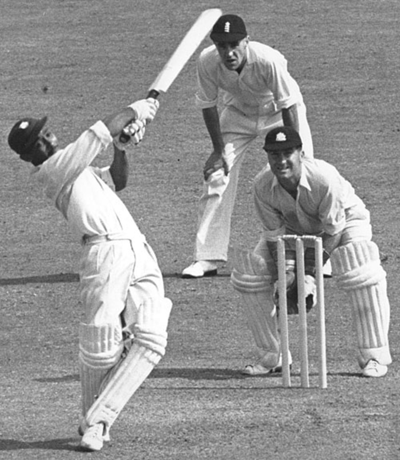 Frank Worrell hits out on his way to maiden double-century, England v West Indies, 3rd Test, Trent Bridge, 3rd day, July 22, 1950