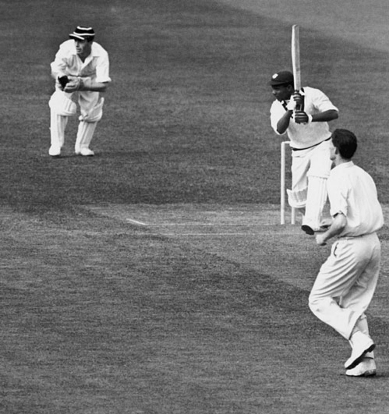 Everton Weekes cuts on his way to a triple-century, Cambridge University v West Indians, 2nd day, Cambridge, May 18, 1950
