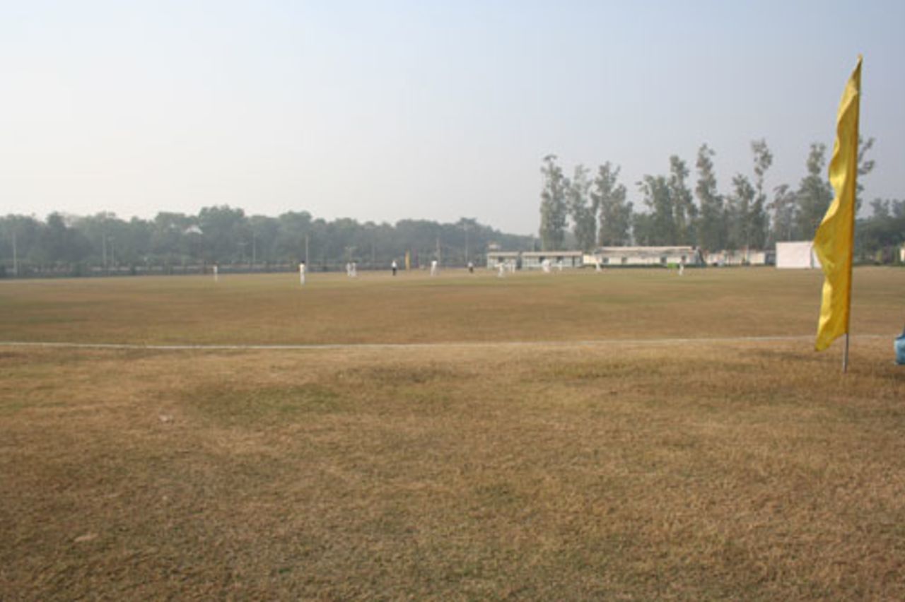 A wide shot of the Palam A Stadium in Delhi