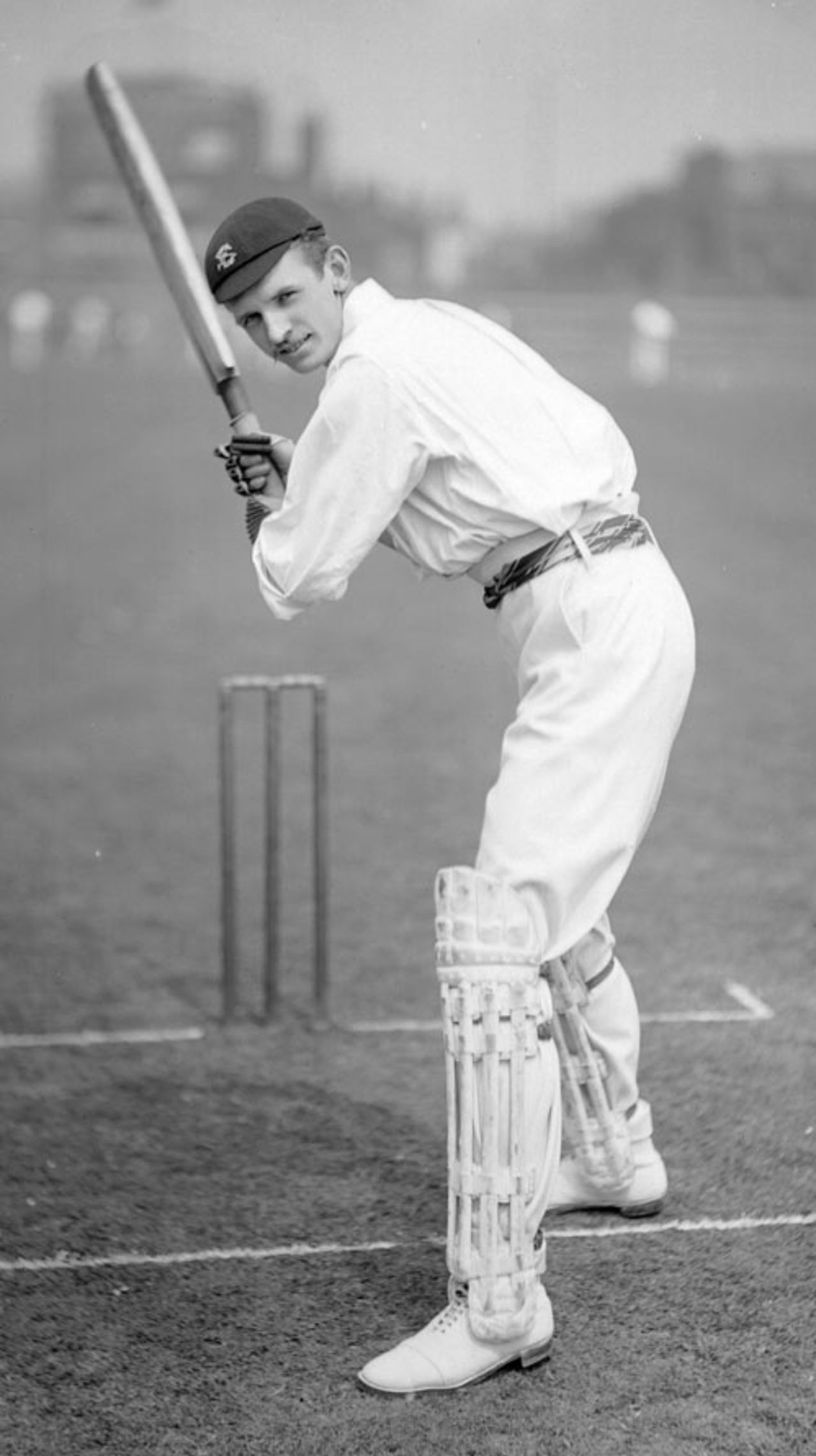 Surrey's Frederick Holland in the nets, circa 1901