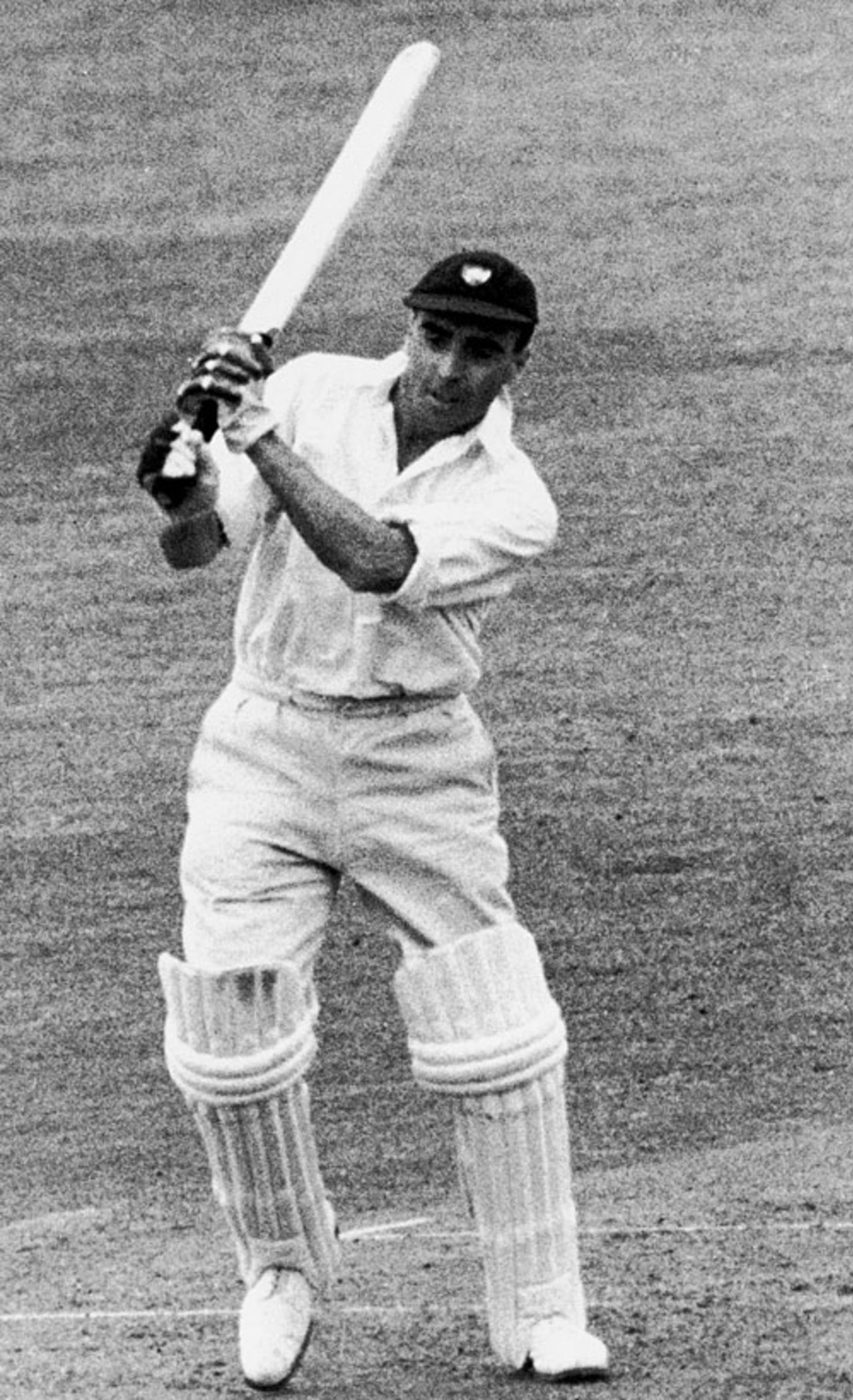 Jack Crapp bats during his unbeaten 99, Surrey v Gloucestershire, County Championship, 1st day, The Oval, June 11, 1949