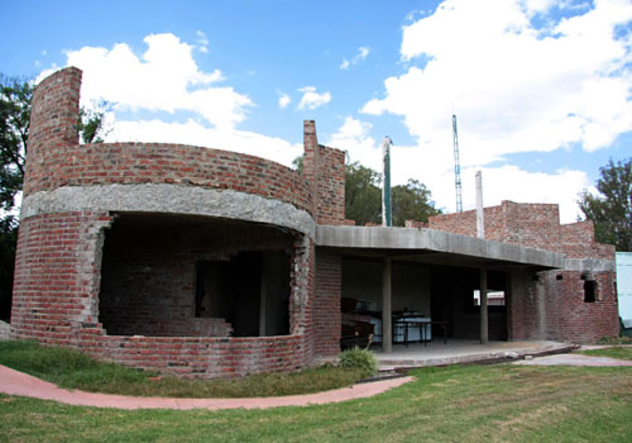 The shell of Zimbabwe's Cricket Academy where no work has been done since contractors left the site in April, Harare, December 10, 2008