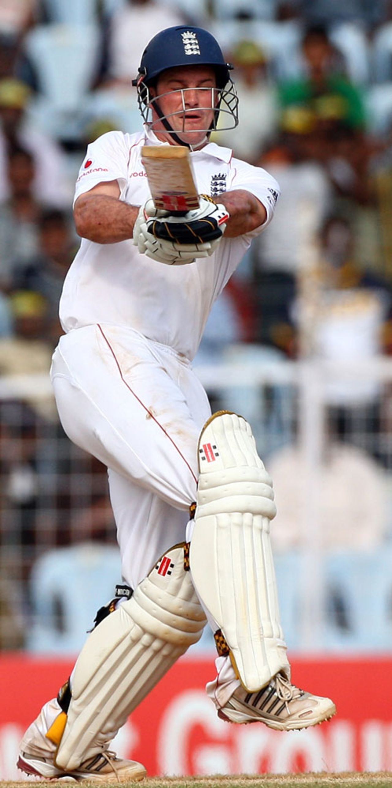 Andrew Strauss pulls, India v England, 1st Test, Chennai, 3rd day, December 13, 2008
