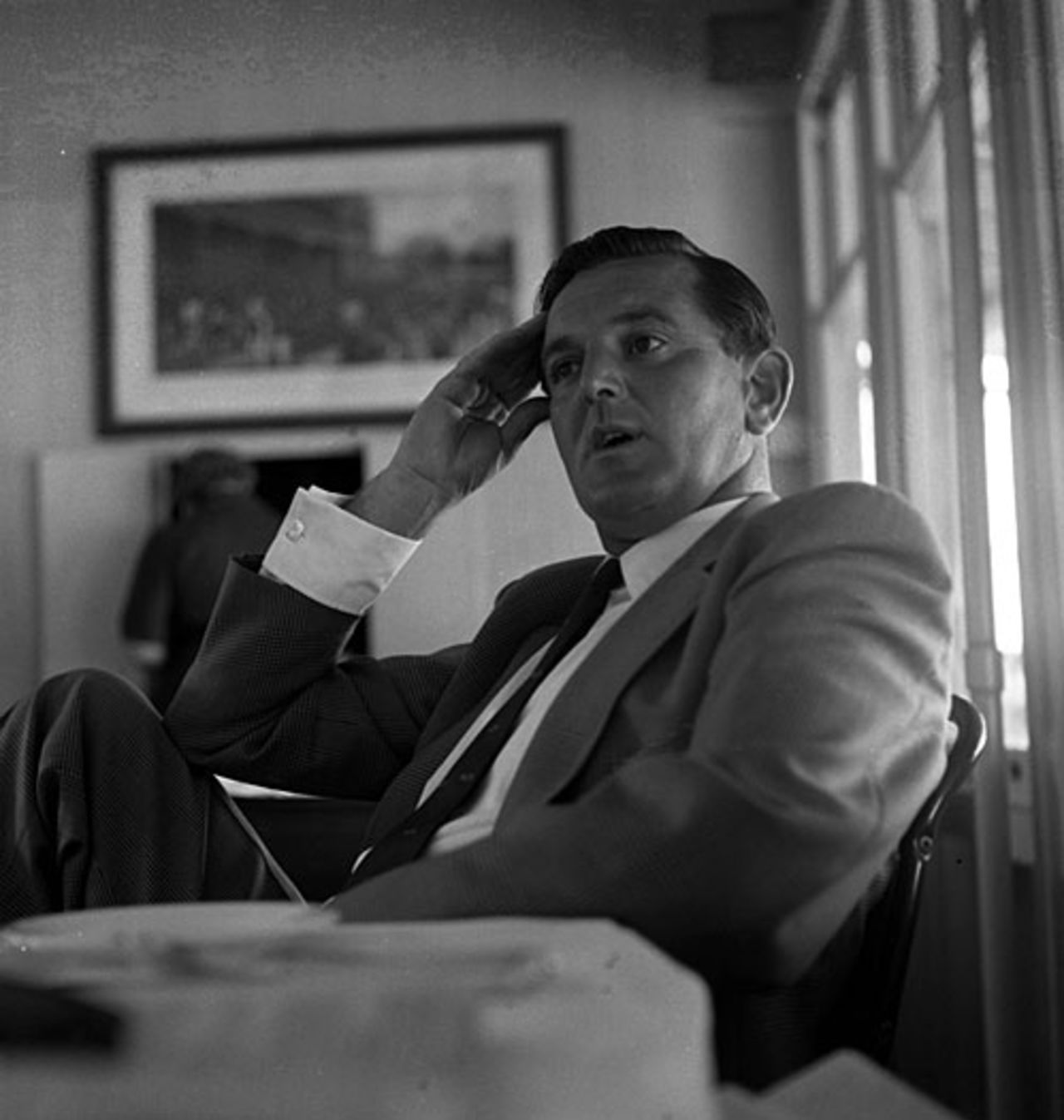 Tom Graveney relaxes, June 14, 1962