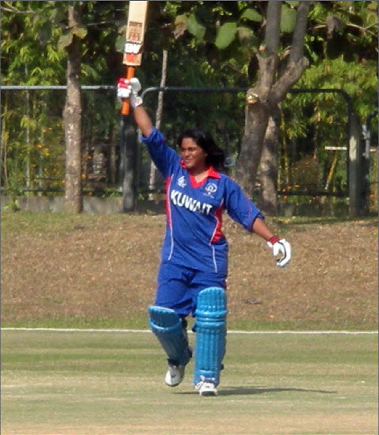 Siobhan Gomez scored an unbeaten 60 off 68 balls, Kuwait v Singapore, Prem Oval, ACC U-19 women's tournament, Thailand, December 18, 2008