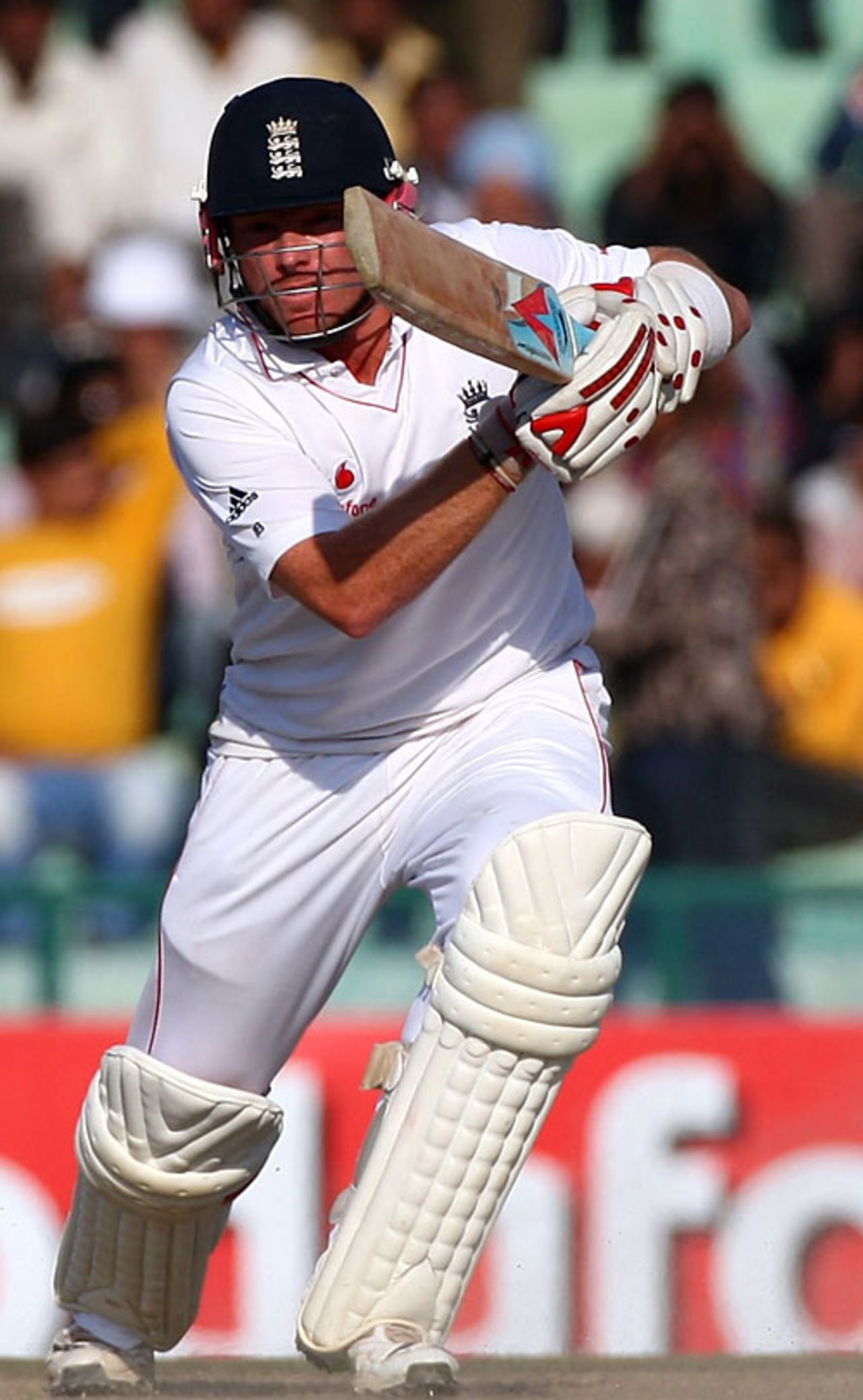 Ian Bell drives, India v England, 2nd Test, Mohali, 5th day, December 23, 2008