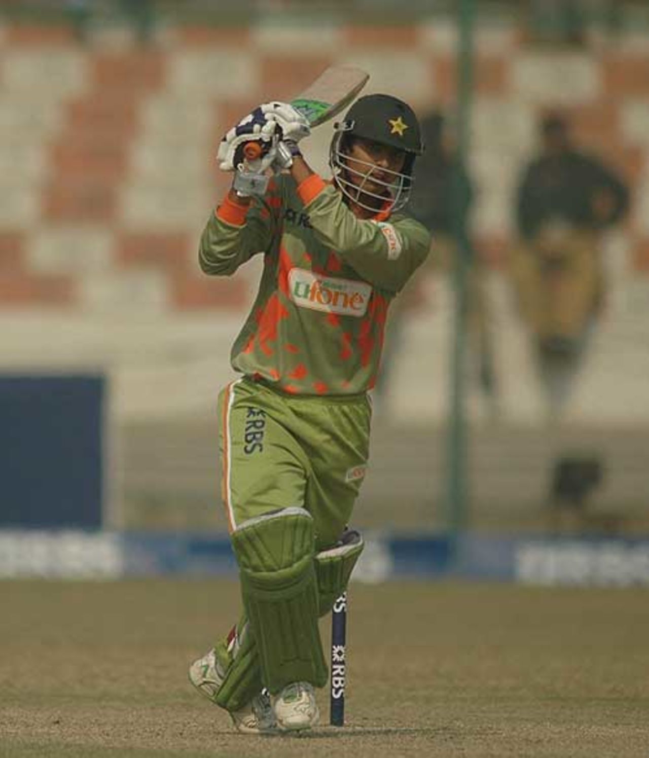 Umar Amin drives during his innings of 77, Federal Areas v Punjab, Pentangular ODI Cup final, Karachi, December 24, 2008