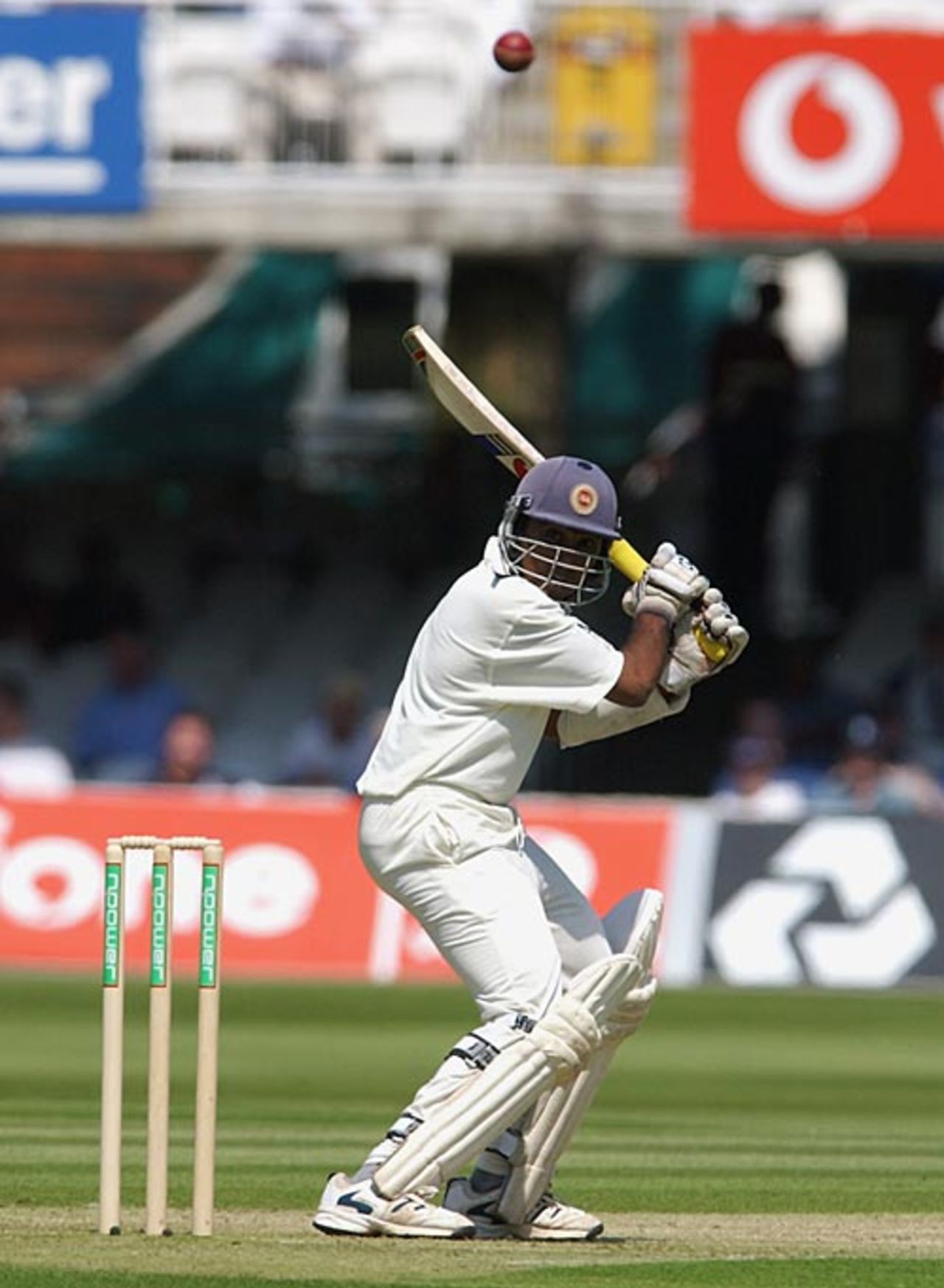 Mahela Jayawardene plays it over the slip cordon, England v Sri Lanka, 1st Test, Lord's, 1st day, May 16, 2002