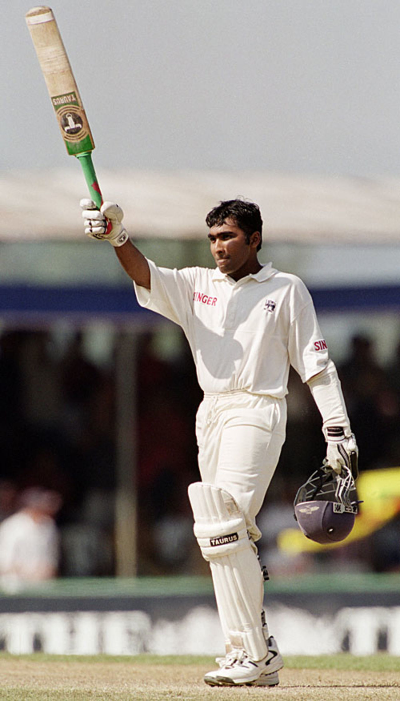 Mahela Jayawardene reached his century off 161 balls, Sri Lanka v England, 2nd Test, Kandy, March 7, 2001