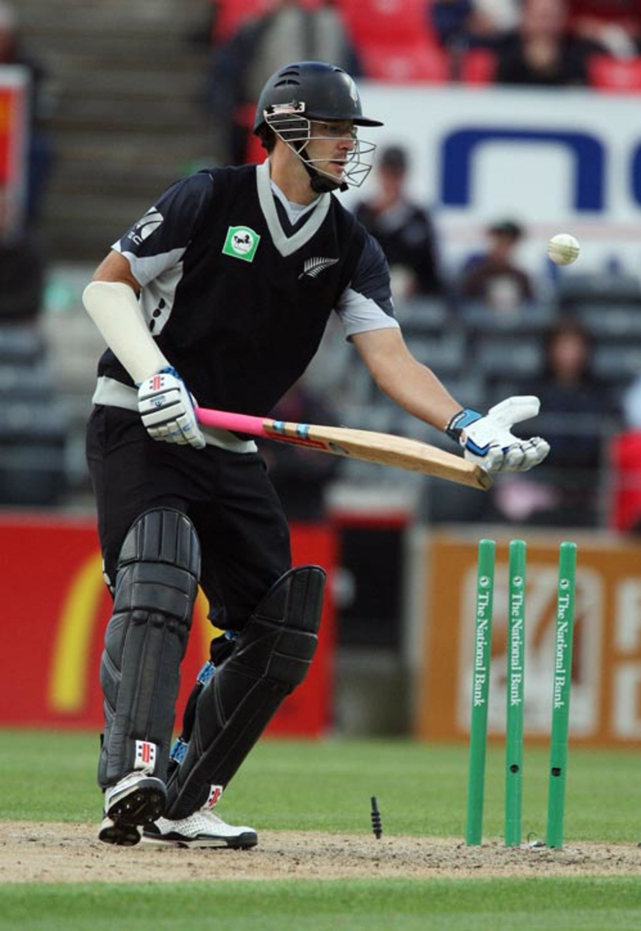 A golden duck for Daniel Vettori, New Zealand v West Indies, 2nd ODI, Christchurch, January 3, 2009