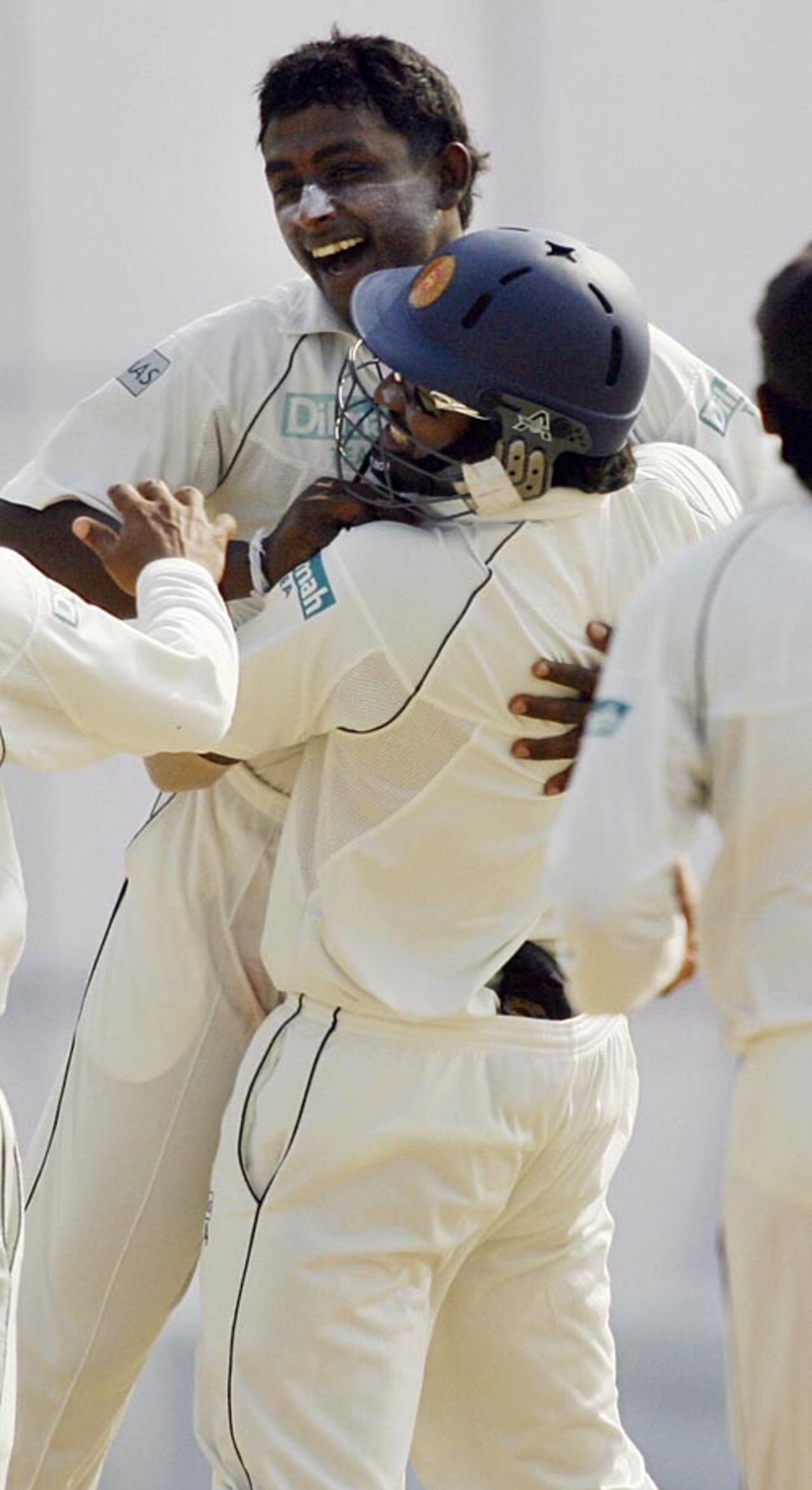 Ajantha Mendis rejoices after removing Imrul Kayes, Bangladesh v Sri Lanka, 2nd Test, Chittagong, 4th day, January 6, 2008
