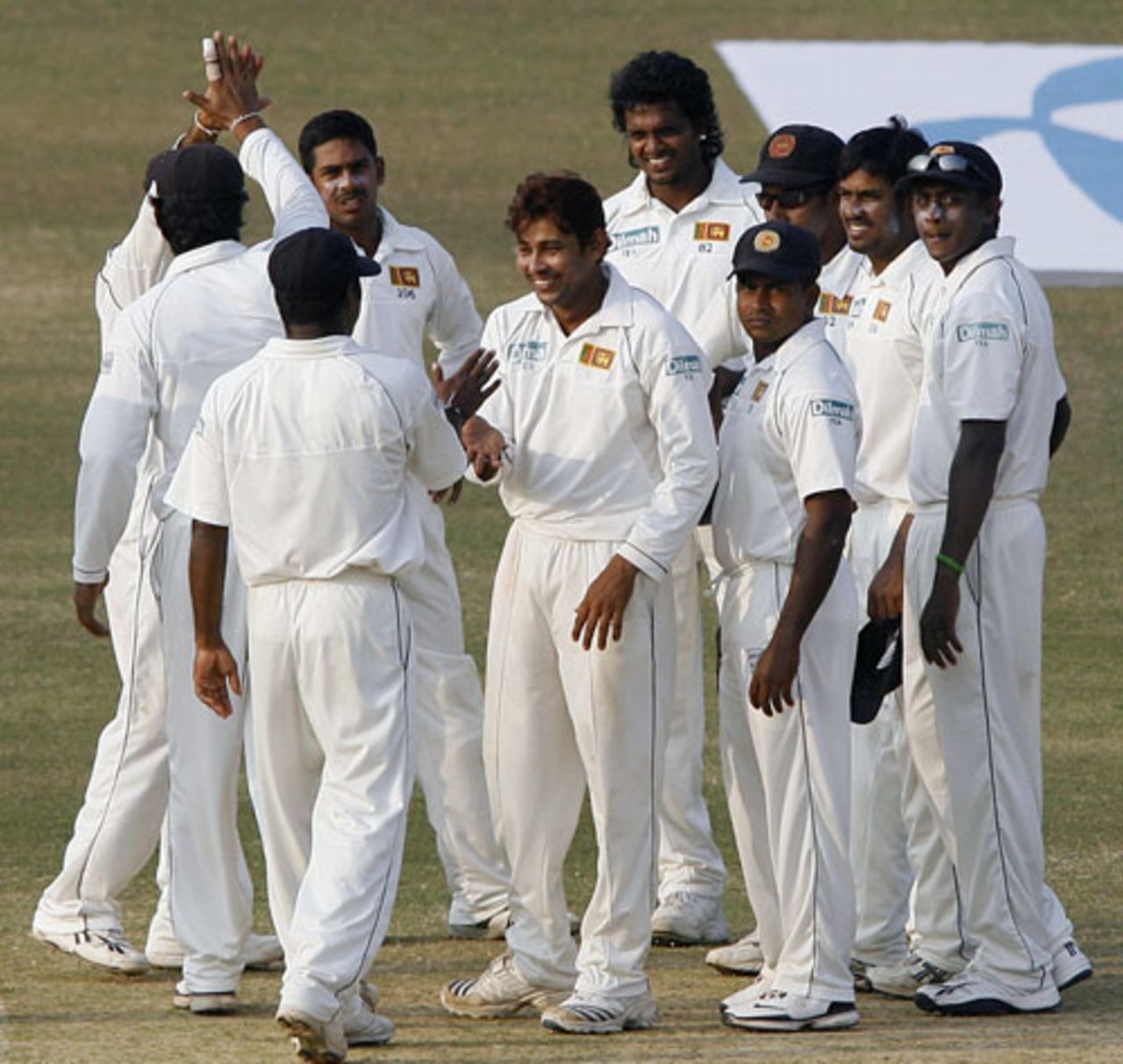 Tillakaratne Dilshan is all smiles after dismissing Mashrafe Mortaza, Bangladesh v Sri Lanka, 2nd Test, Chittagong, 4th day, January 6, 2008