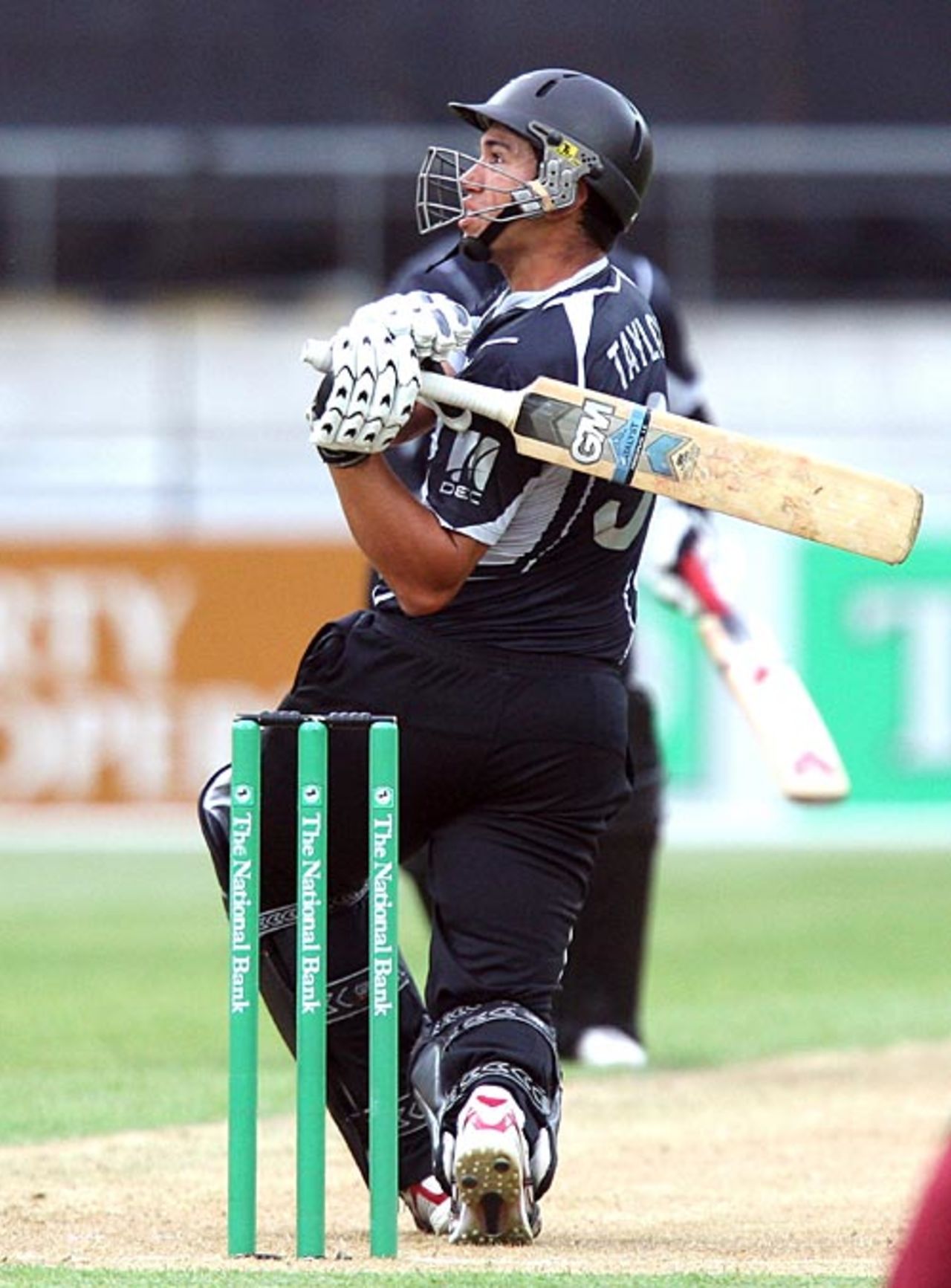 Ross Taylor swings hard, New Zealand v West Indies, 3rd ODI, Wellington, January 7, 2009