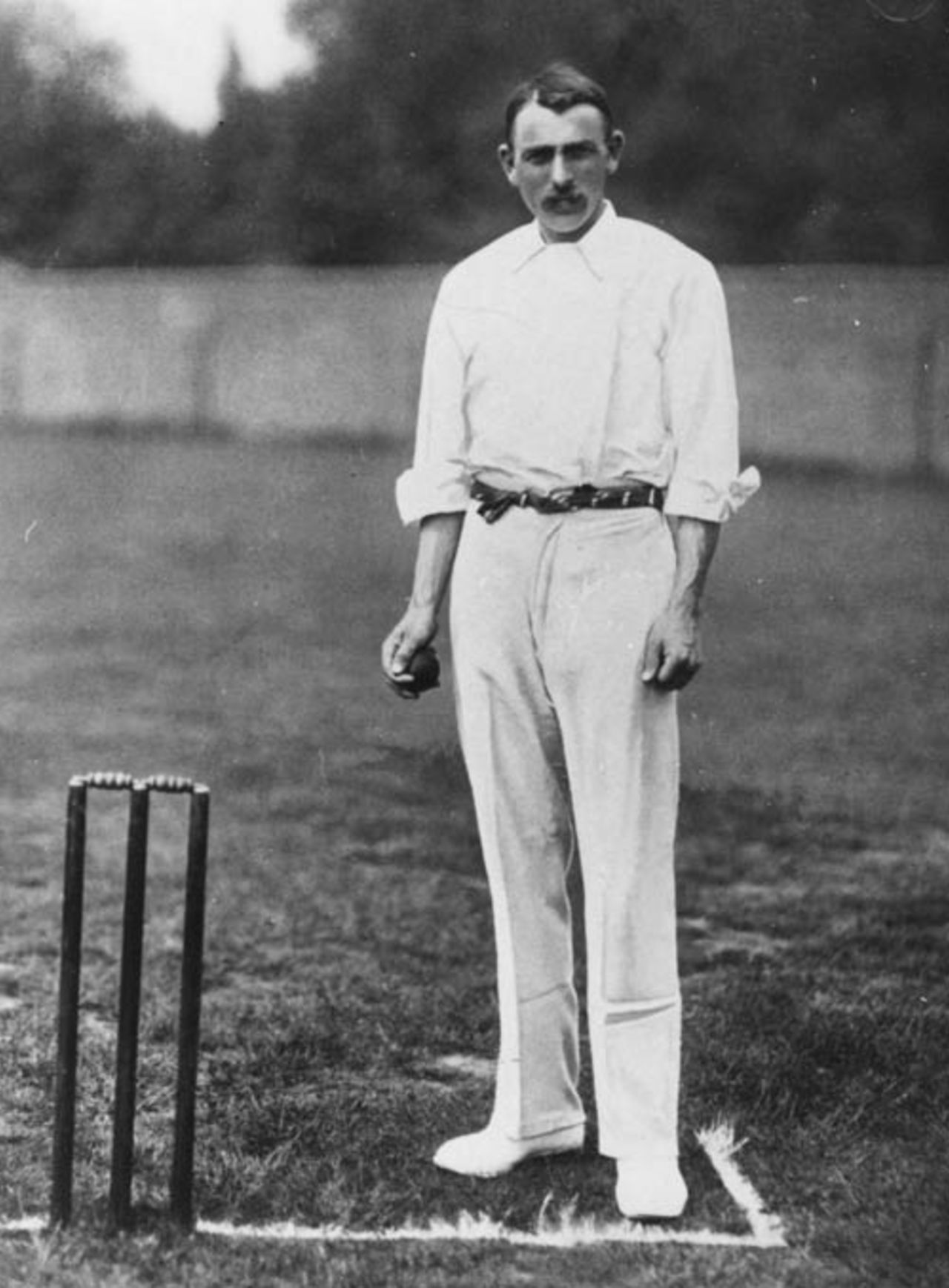 England and Middlesex bowler Jack Hearne, 1905