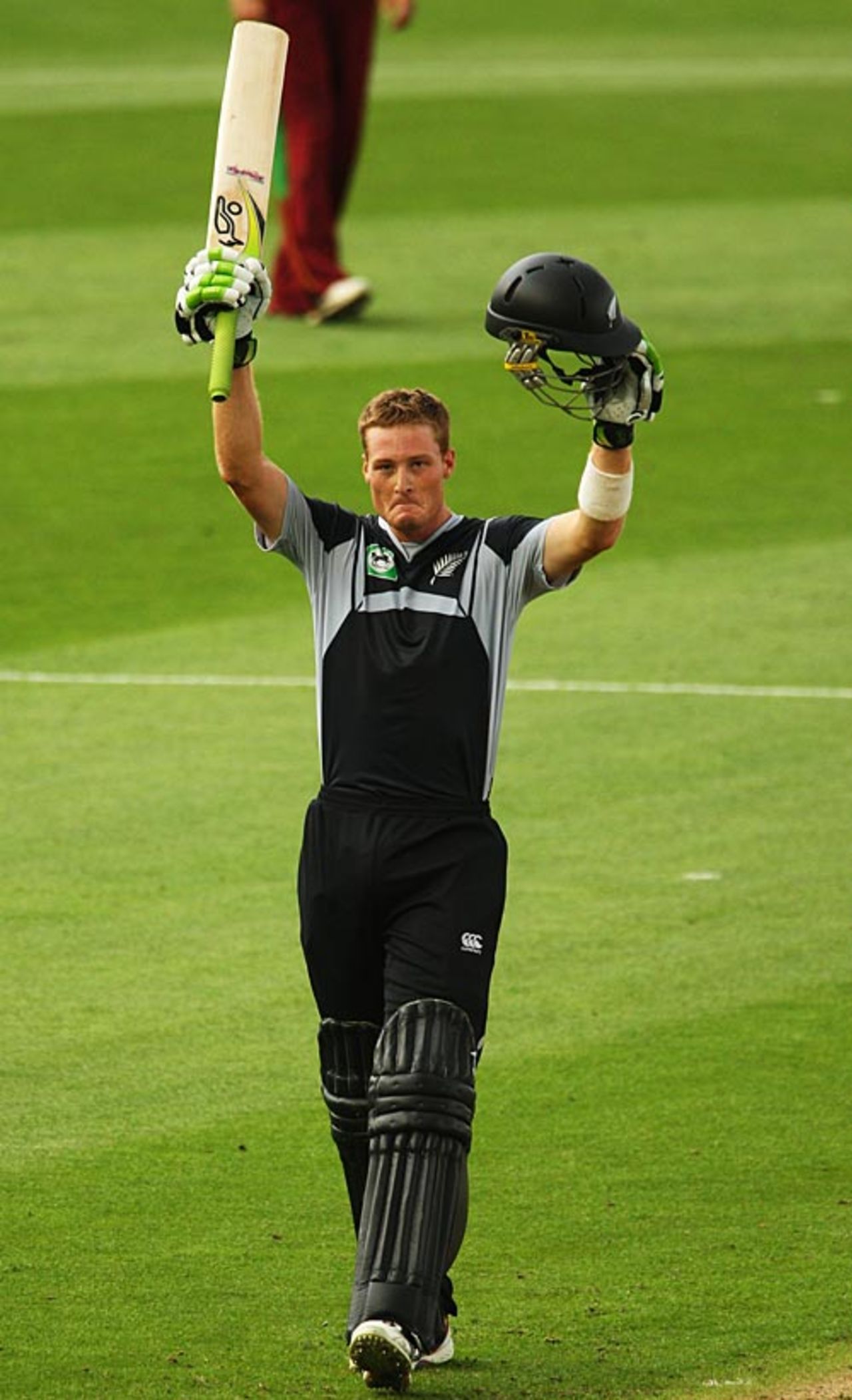 Martin Guptill scored a hundred on debut, New Zealand v West Indies, 4th ODI, Auckland, January 10, 2009