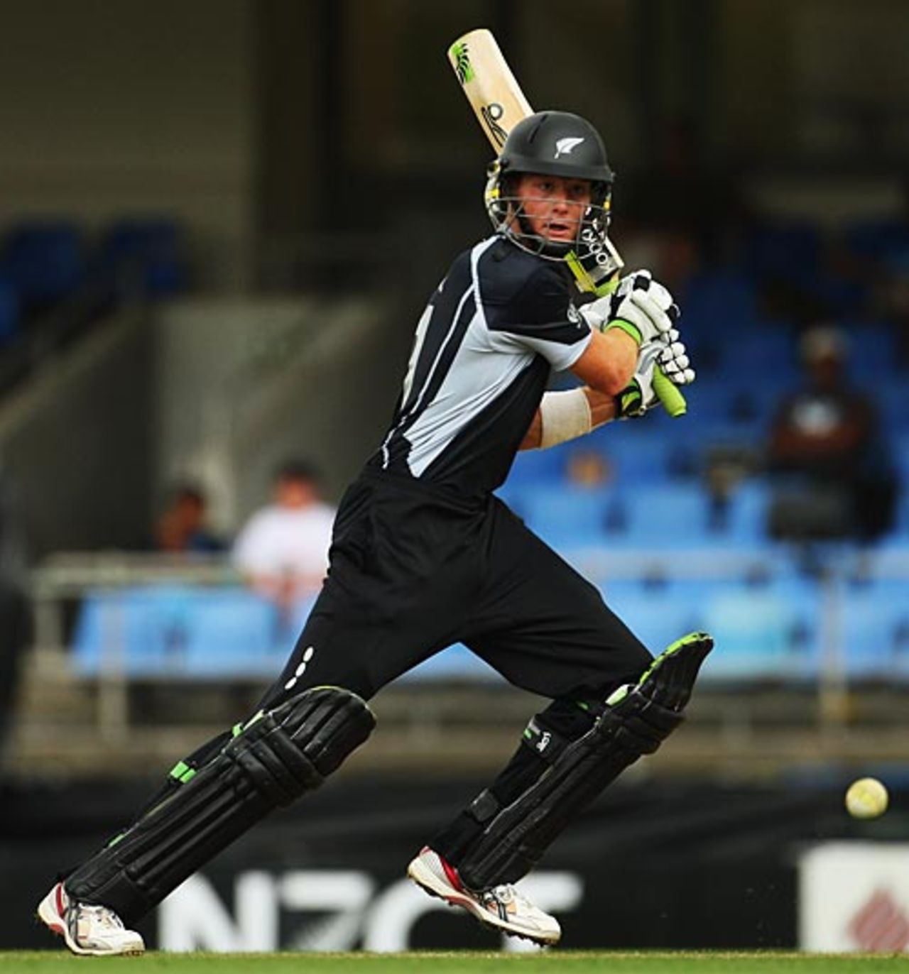 Martin Guptill in action in Auckland, New Zealand v West Indies, 4th ODI, Auckland, January 10, 2009