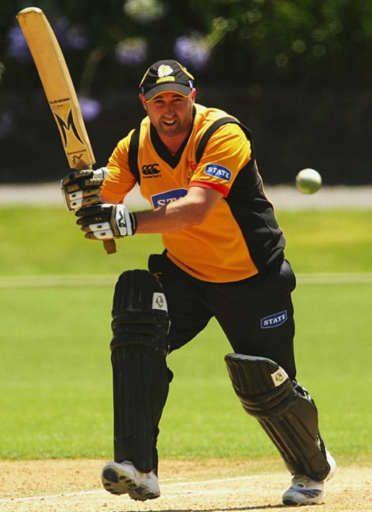 Neal Parlane sets off for a single, Auckland v Wellington, State Shield, Auckland, January 14, 2009